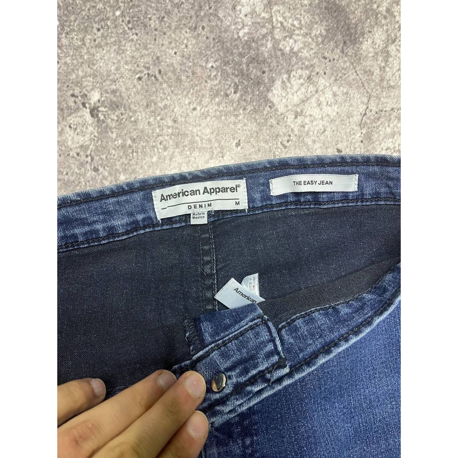 American Apparel Vintage American High Waist Skinny Jeans Dark Wash Size M Size 27" / US 4 / IT 40 - 4 Thumbnail