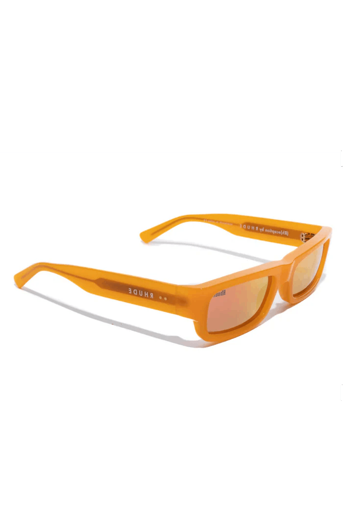 Rhude o1wfsh0625 Size: OS / Rhoyce Frame Sunglasses in Orange Size ONE SIZE - 2 Thumbnail