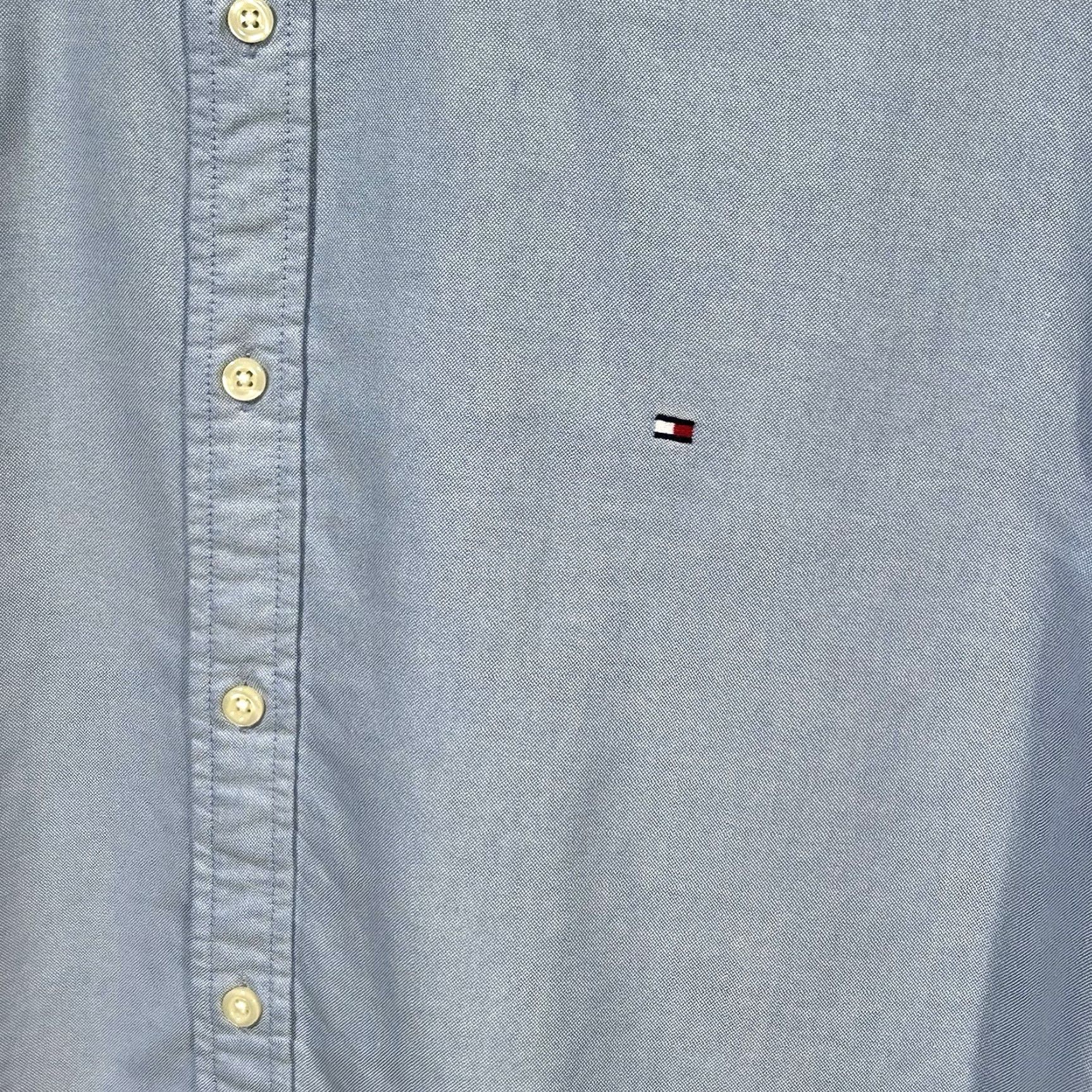 Tommy Hilfiger Tommy Hilfiger Men’s Long Sleeve Shirt XXL Blue Custom Fit Button-Down Collared Shirt Size US XXL / EU 58 / 5 - 4 Thumbnail