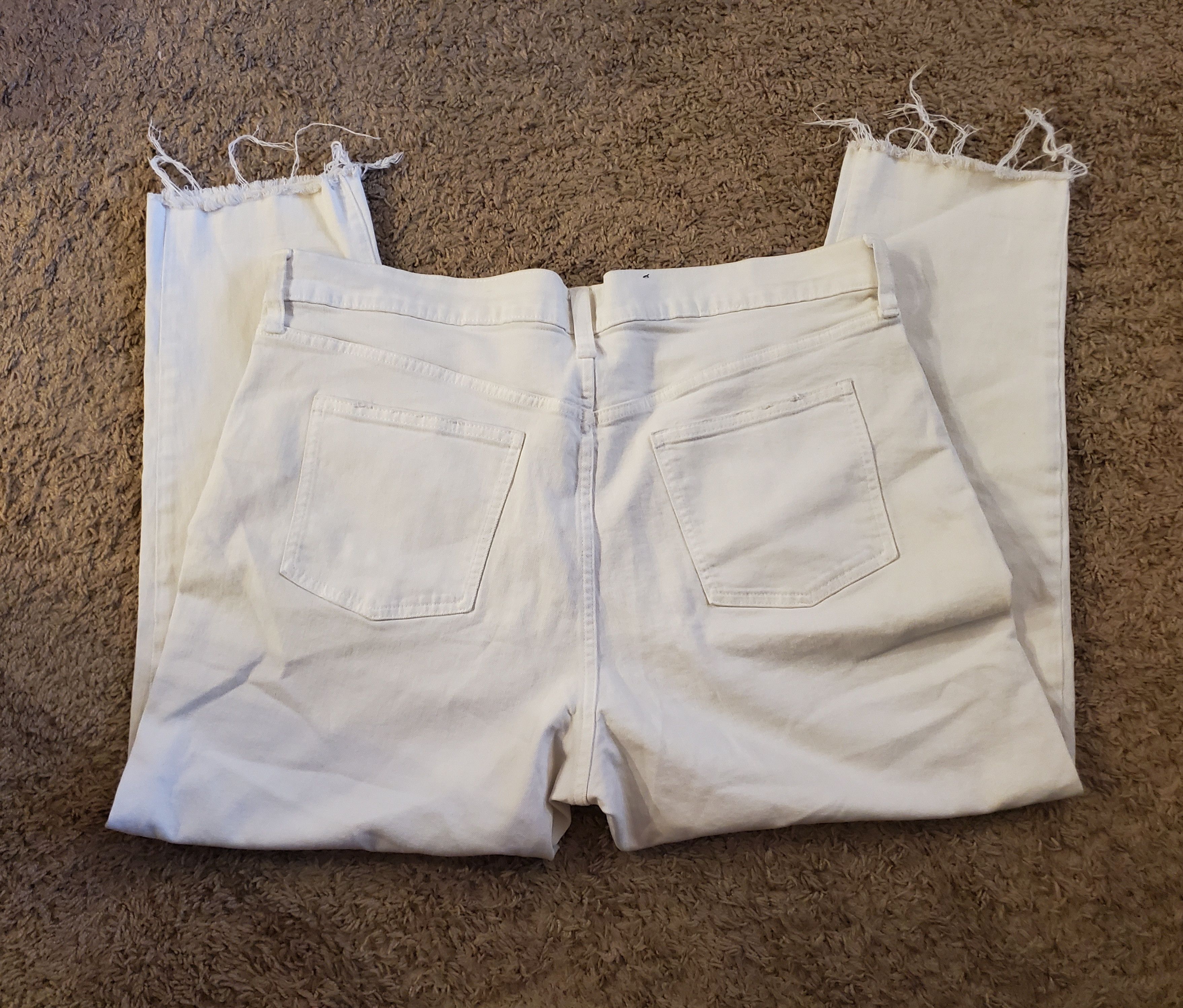 Gap Plus size white GAP mid-rise jeans (size 20R) Size 42" / US 20 - 3 Thumbnail