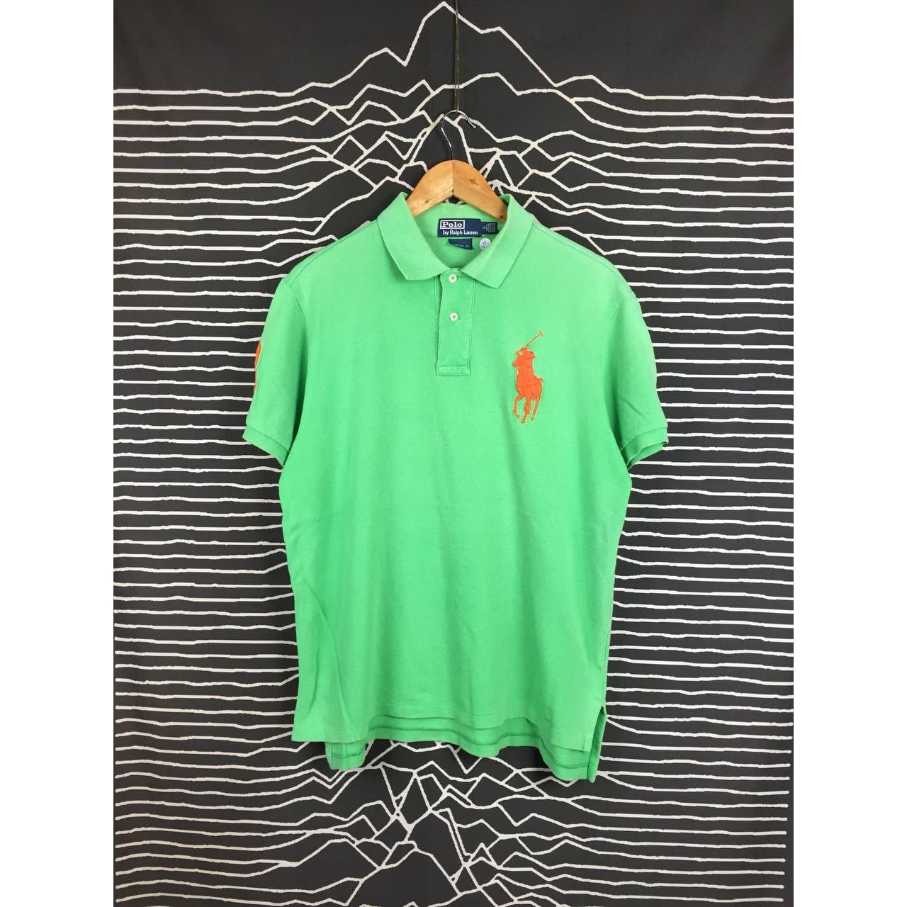Polo Ralph Lauren × Vintage Vtg Polo Ralph Lauren Big Logo Custom Fit Polo Tee Size US L / EU 52-54 / 3 - 2 Thumbnail
