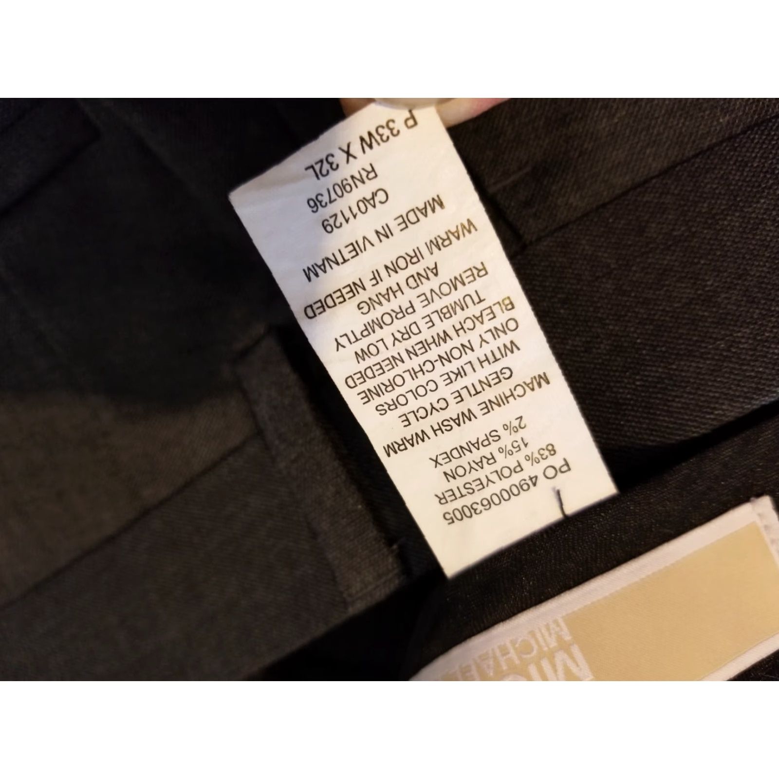 Michael Kors Michael Kors Mens Dress Pants 33x32 Grey Slack Chino Trouser Khaki Gray Size US 33 - 5 Thumbnail