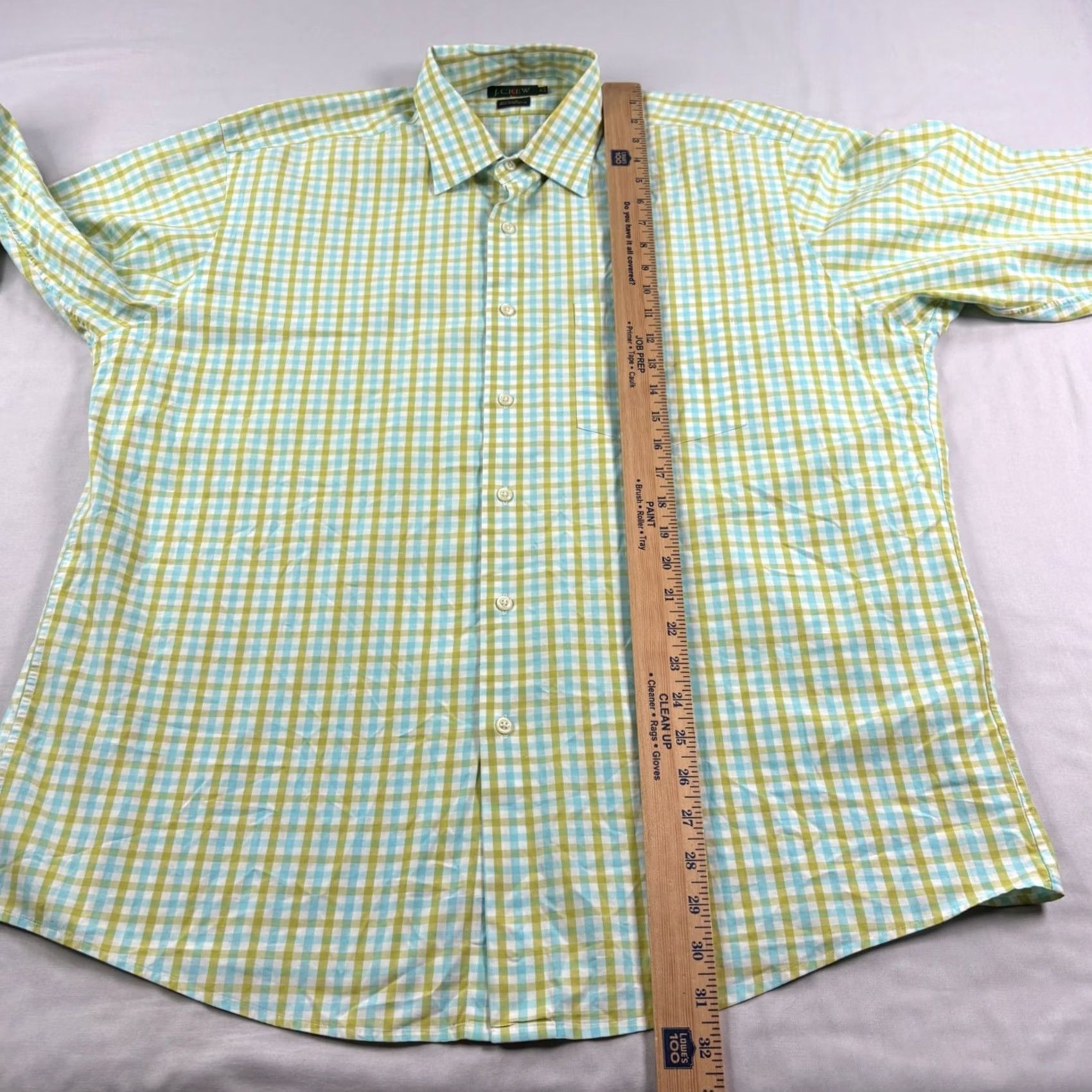 J.Crew VINTAGE J.CREW Oarsman Shirt Mens 16.5 Green Plaid Button Up Long Sleeve 90s Size US XL / EU 56 / 4 - 7 Thumbnail