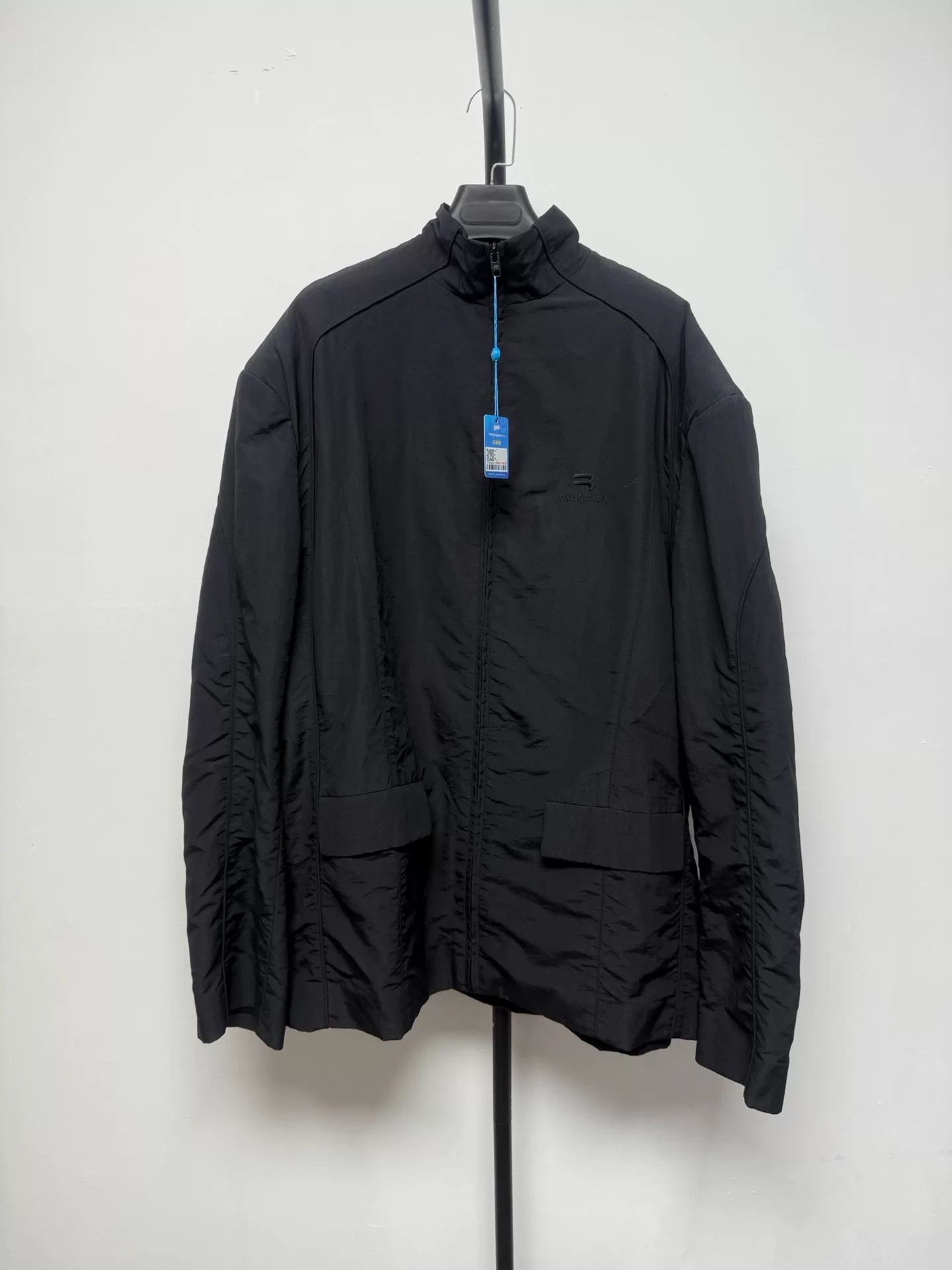 Balenciaga Balenciaga Embroidered Shoulder Pad Zip Jacket Size US S / EU 44-46 / 1 - 1 Thumbnail