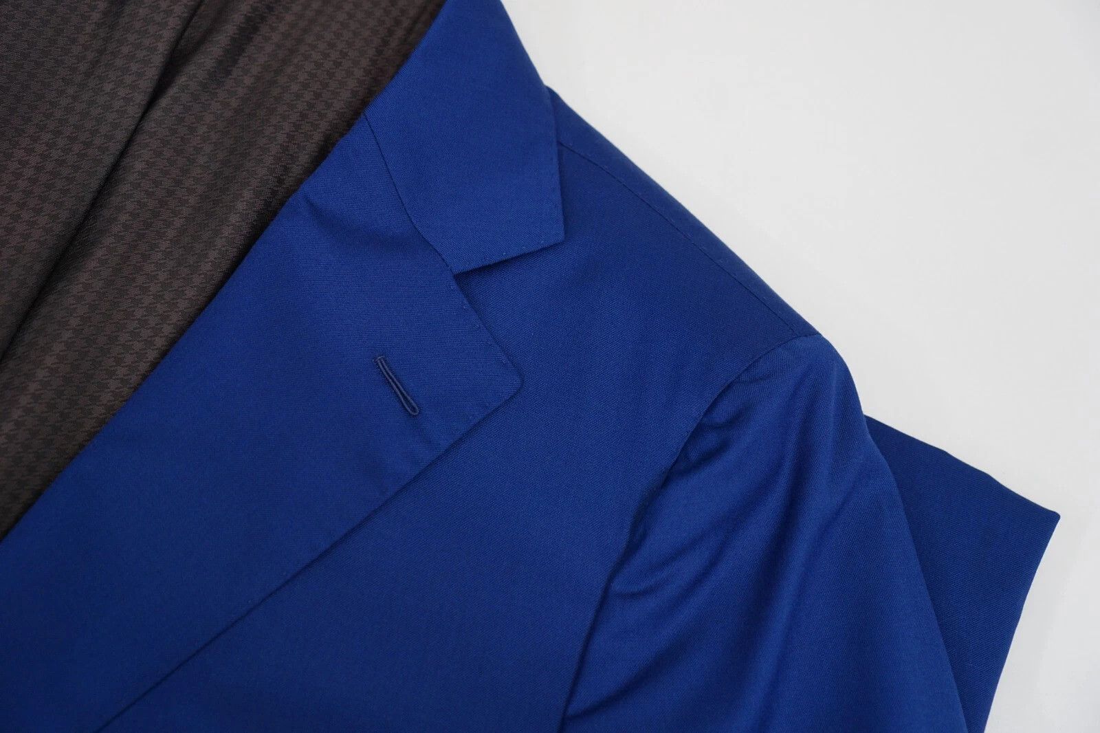 Suitsupply Men Suitsupply La Spalla Ariston Blue Wool Size 29 UK/US48S Size 48S - 4 Thumbnail
