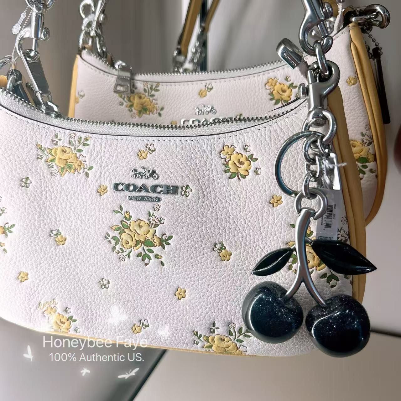 Coach Signature Cherry Bag Charm #88547 Size ONE SIZE - 4 Thumbnail