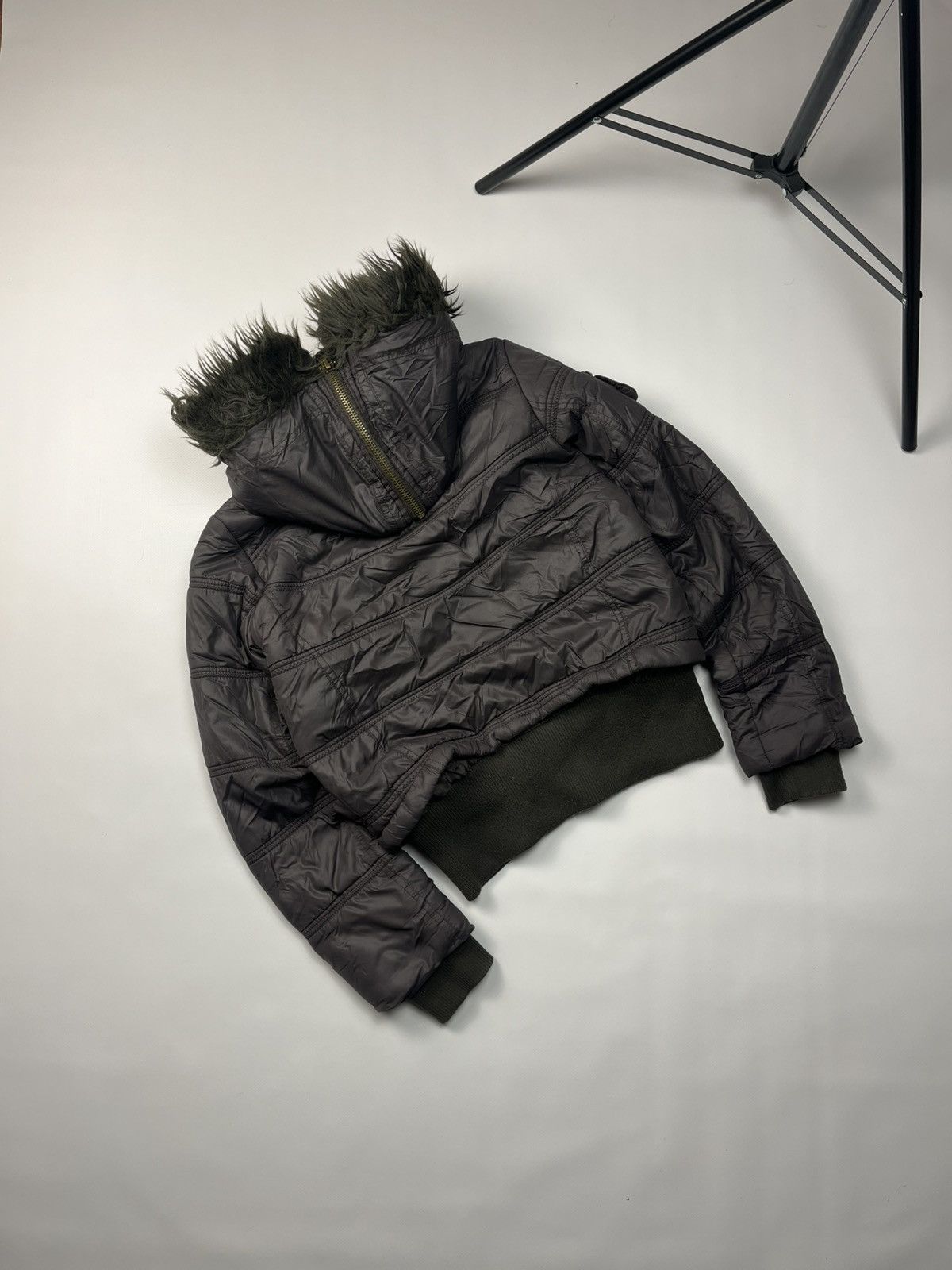 If Six Was Nine Vintage LGB If Six Was Nine Style Faux Fur Zip Bomber Size M / US 6-8 / IT 42-44 - 6 Thumbnail
