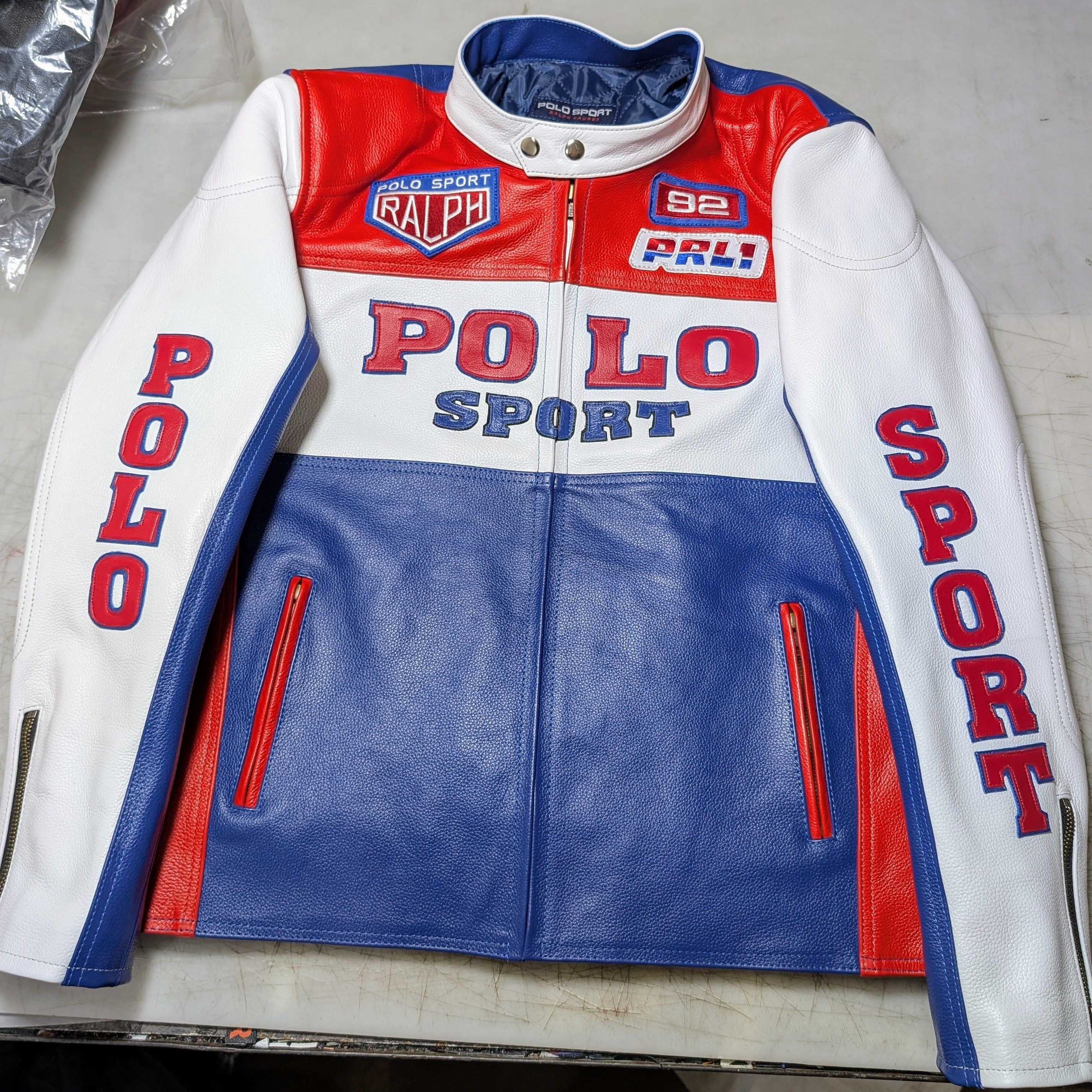 Polo Ralph Lauren Polo Ralph Lauren Rare Racing Leather Jacket Size US M / EU 48-50 / 2 - 3 Thumbnail
