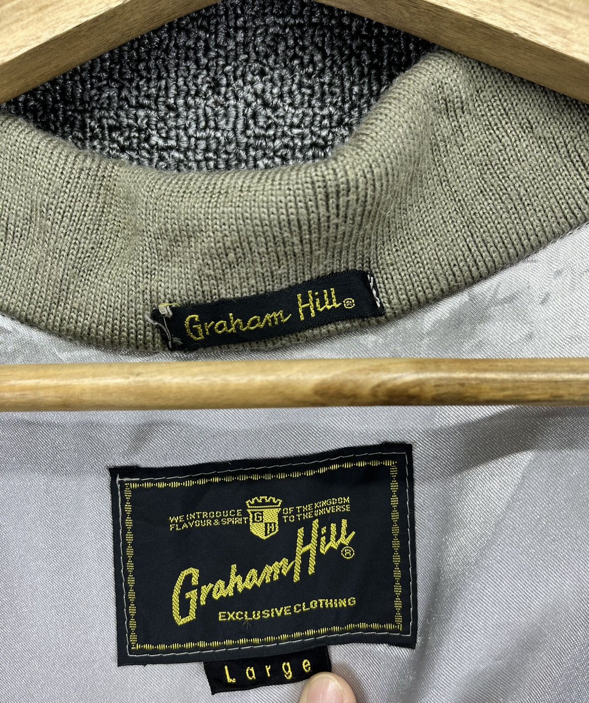 Japanese Brand Vintage Graham Hills NGK Spark Plug Bomber Style Jacket Size US L / EU 52-54 / 3 - 7 Thumbnail