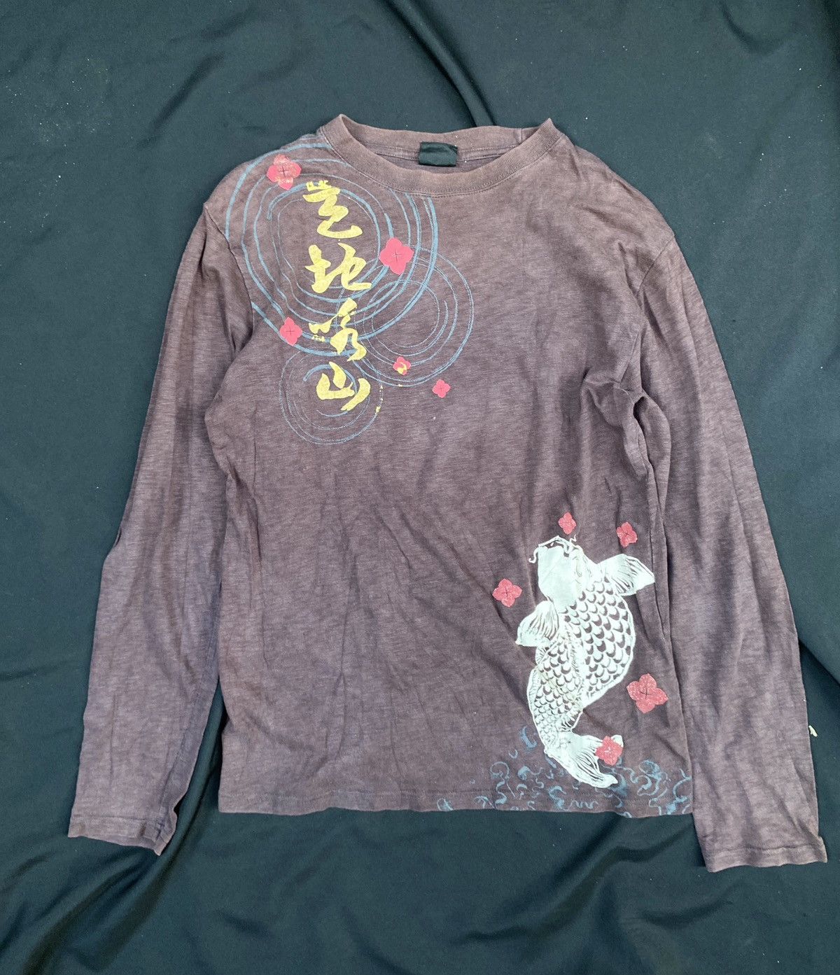 Hysteric Glamour × If Six Was Nine × Le Grande Bleu (L.G.B.) Japanese Sukajan Koi Poem Seditionaries Long Sleeve Size US L / EU 52-54 / 3 - 2 Thumbnail