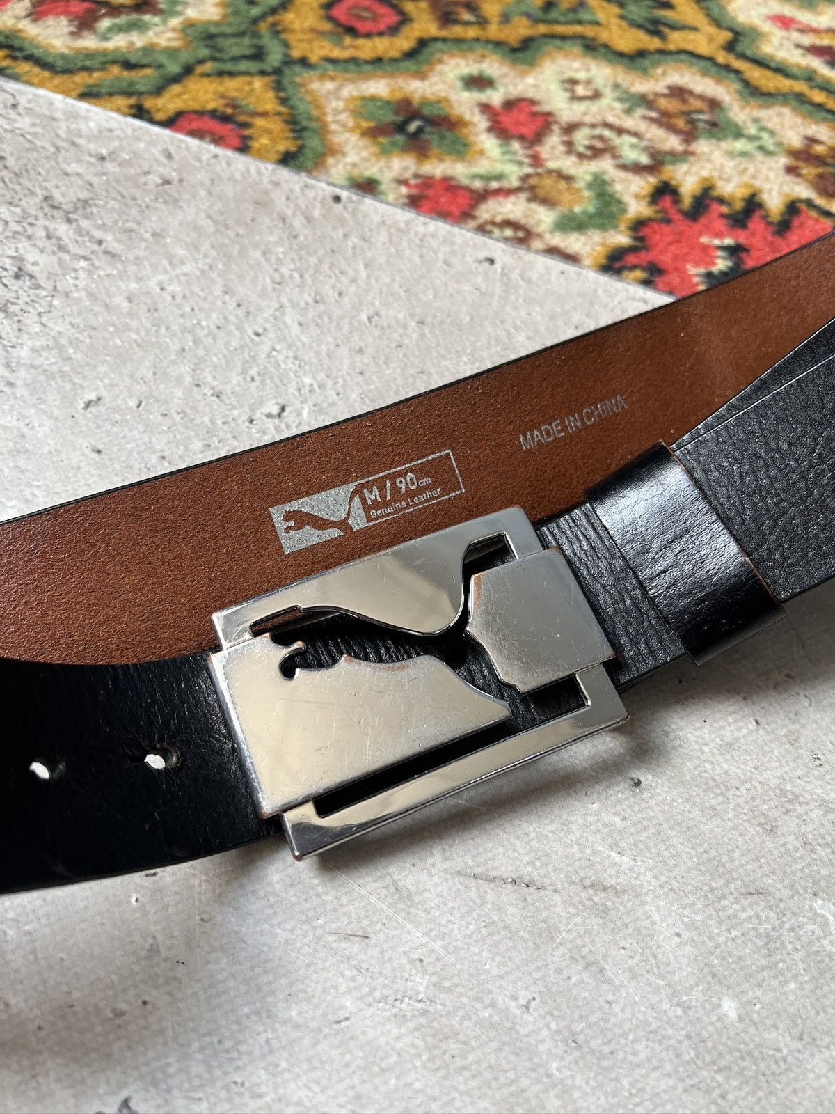 Puma Streetwear y2k Puma archive leather belt hype Size ONE SIZE - 3 Thumbnail
