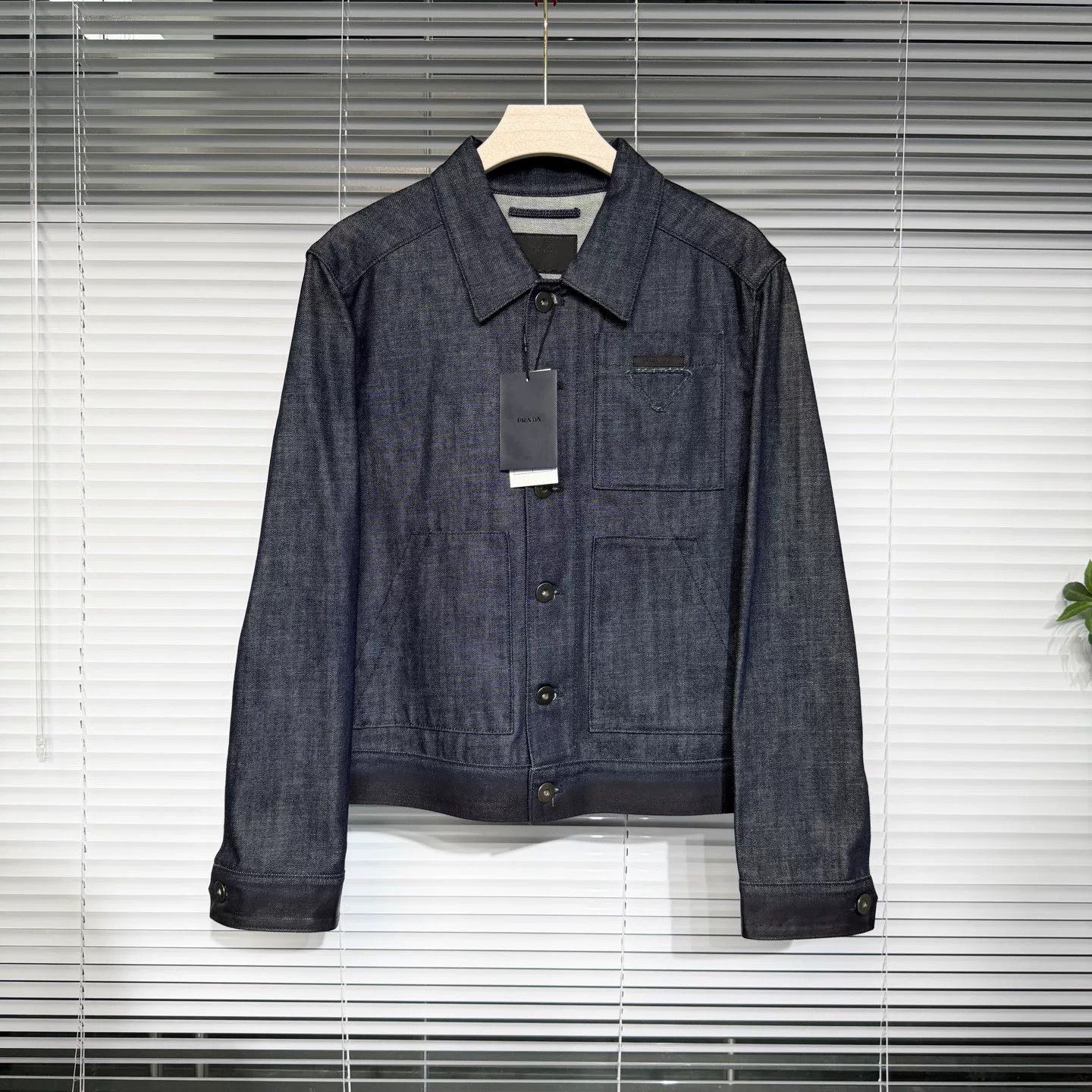 Prada prada denim jacket with triangle logo Size US L / EU 52-54 / 3 - 1 Thumbnail