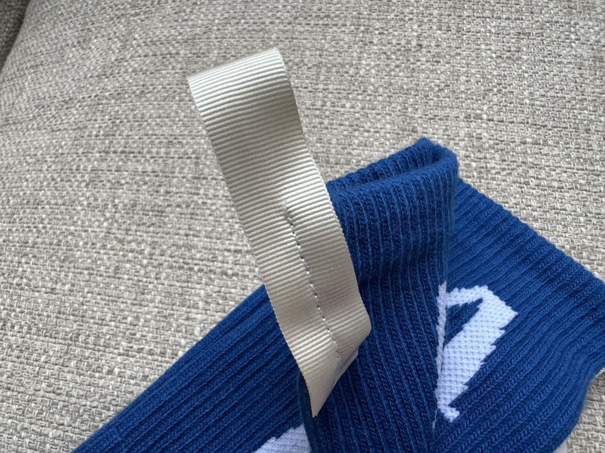 Advisory Board Crystals ITALY MADE ABC Socks Blue White ABC. 123 Cream Size ONE SIZE - 7 Thumbnail