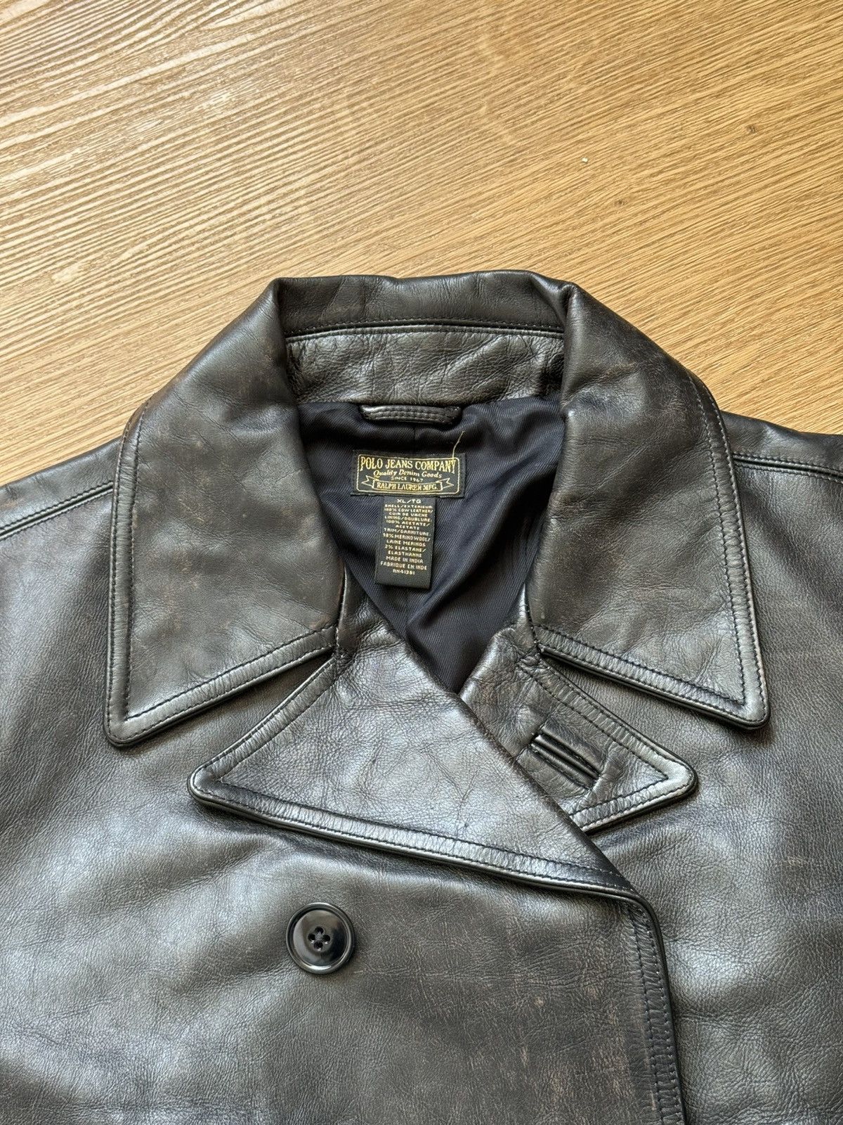 Other Vintage Polo Jeans Company Ralph Lauren Leather Jacket XL Size US XL / EU 56 / 4 - 3 Thumbnail