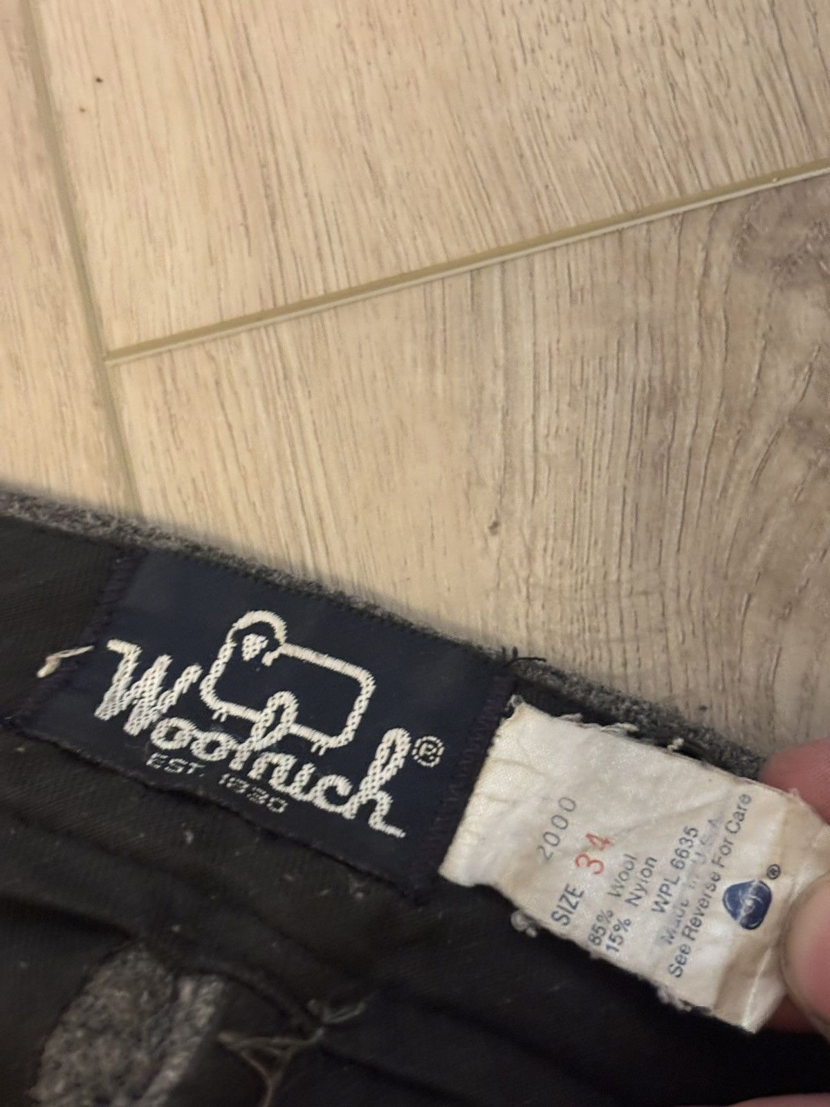 Woolrich Woolen Mills Vintage 1980s Woolrich high-waisted trousers in grey wool Size US 34 / EU 50 - 4 Thumbnail