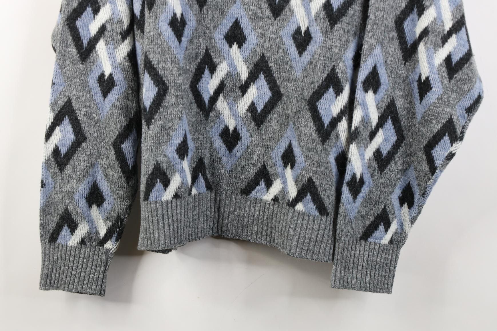 Vintage Vintage 90s Coogi Style Diamond Knit Crewneck Sweater Size US M / EU 48-50 / 2 - 3 Thumbnail