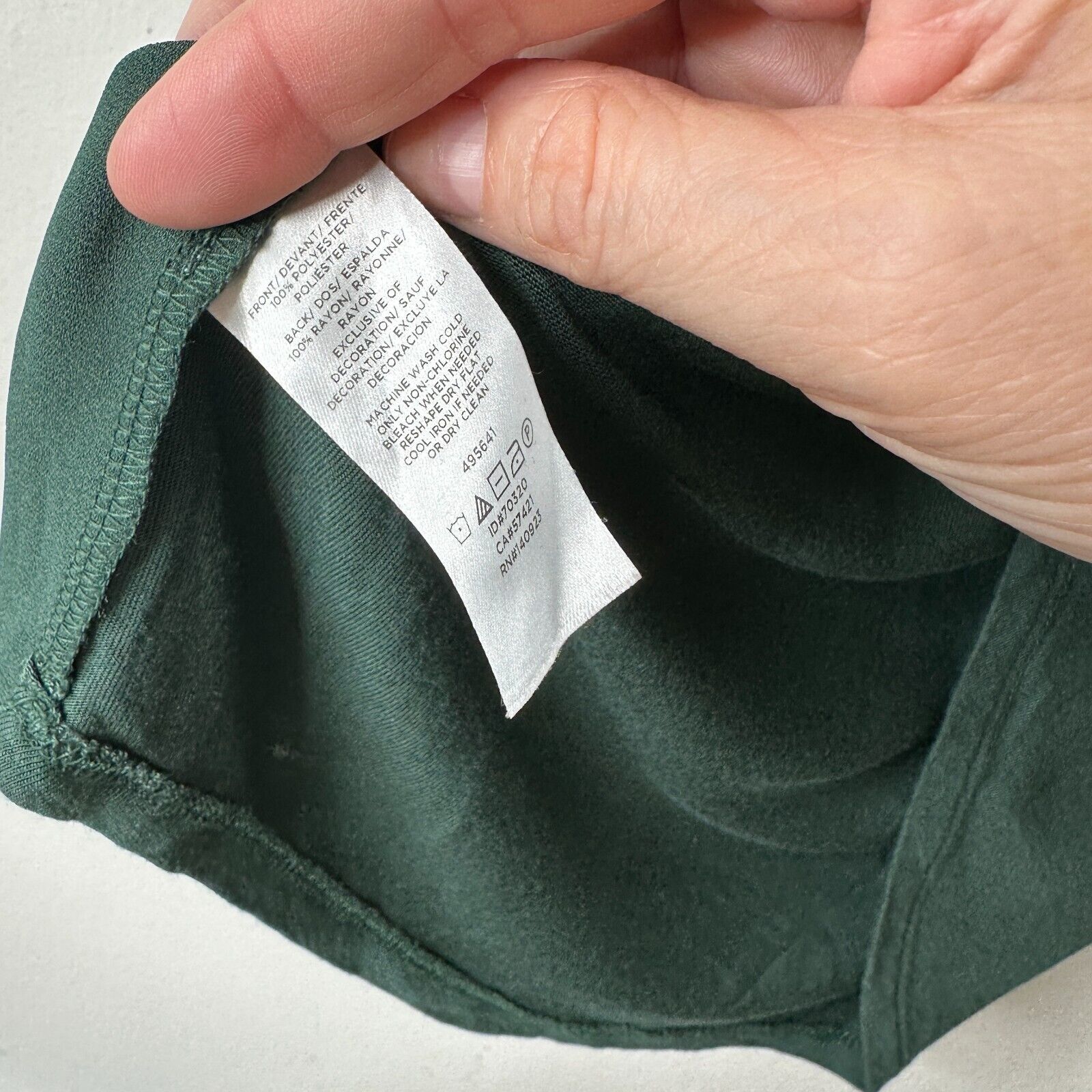 Loft Loft Sage Green Split V-Neck Sleeveless Tank Blouse XS Size XS / US 0-2 / IT 36-38 - 6 Thumbnail