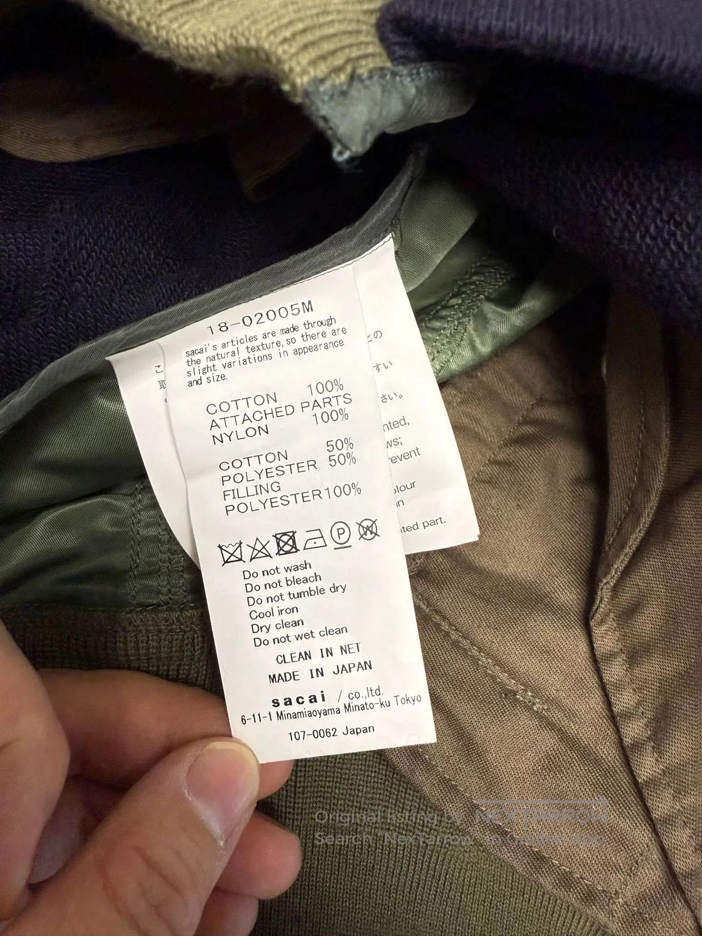 Sacai Sacai Japanese Made Layered Jacket. Size US L / EU 52-54 / 3 - 7 Thumbnail