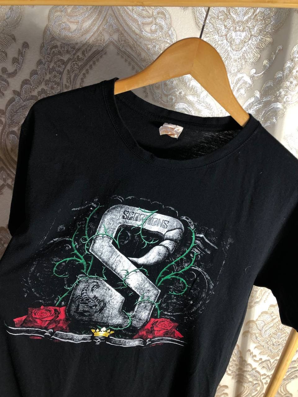 Band Tees × Vintage VERY RARE SCORPIONS DOUBLE PRINTED ROCK T-SHIRT WORLD TOUR Size US XL / EU 56 / 4 - 2 Thumbnail