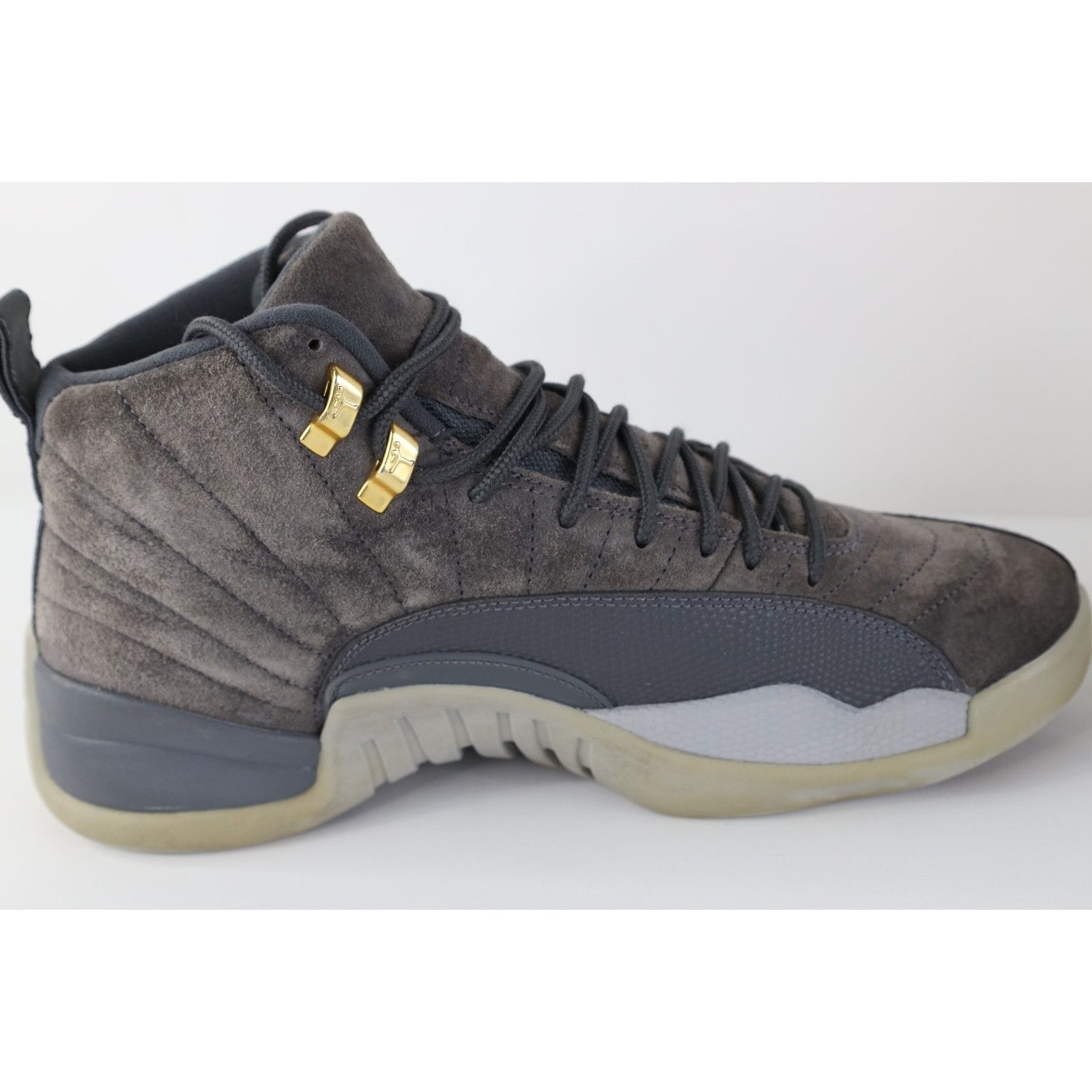 Nike Nike Air Jordan Retro 12 Distressed Dark Wolf Gray Shoes Size US 9.5 / EU 42-43 - 8 Thumbnail