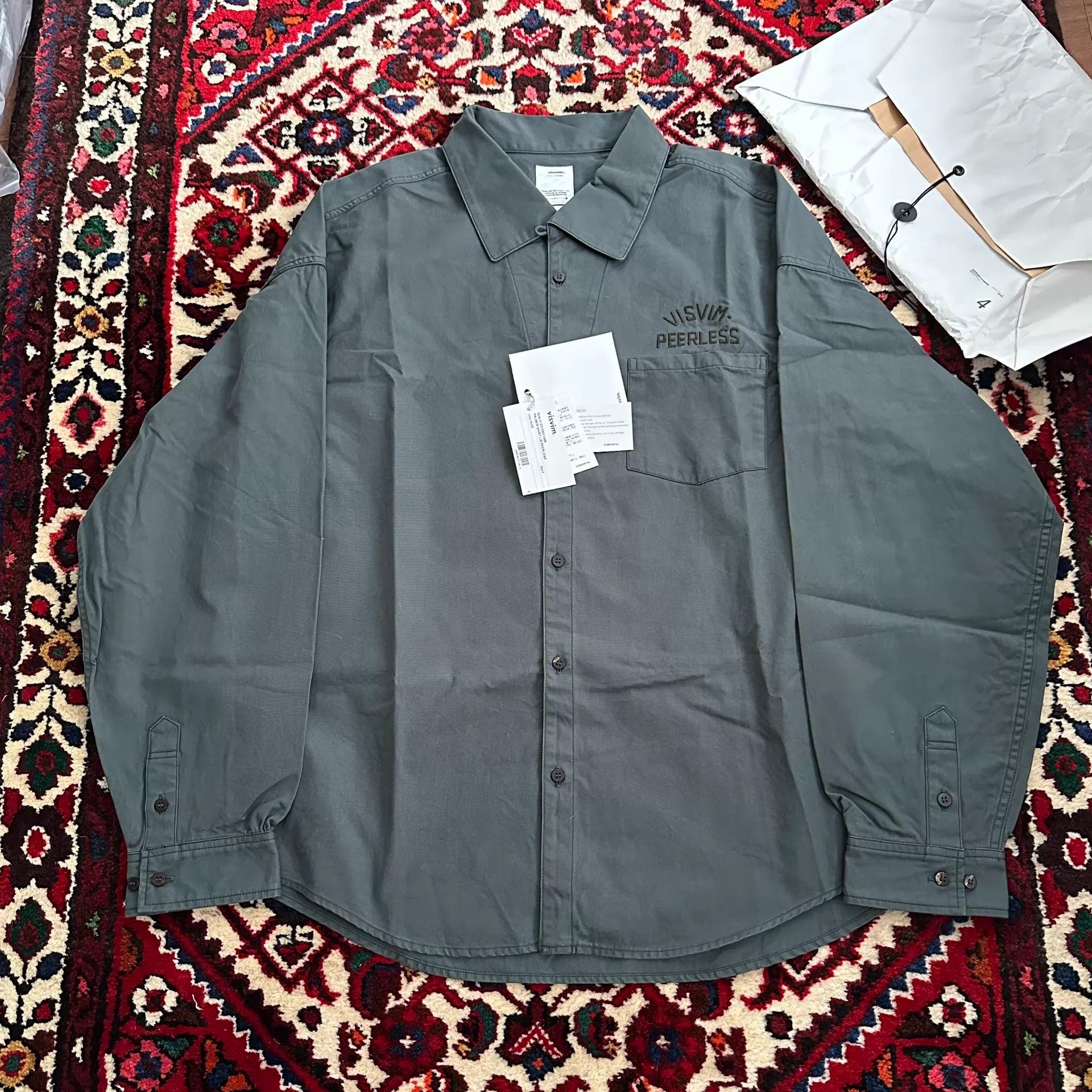 Visvim visvim 23ss palmer L/S peerless fil ICT 4 Ltd Shirt Size US XL / EU 56 / 4 - 3 Thumbnail