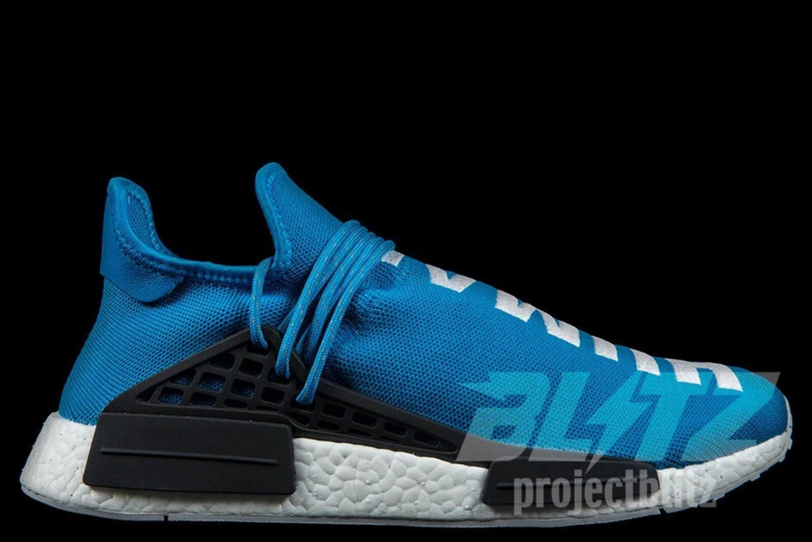Adidas 2016 adidas NMD HU PHARELL HUMAN BEING SHARP BLUE BB0618 Size US 5 / EU 37 - 1 Thumbnail