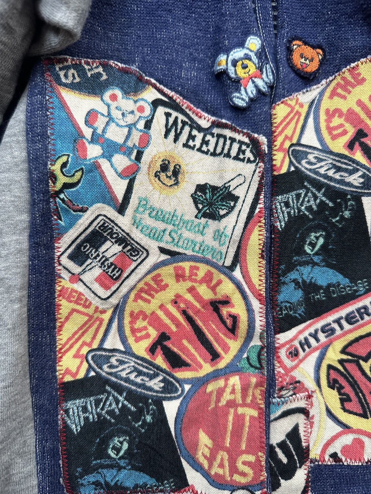 Hysteric Glamour Vintage 90’s Hysteric glamour patchwork cardigan knitwear Size US M / EU 48-50 / 2 - 6 Thumbnail