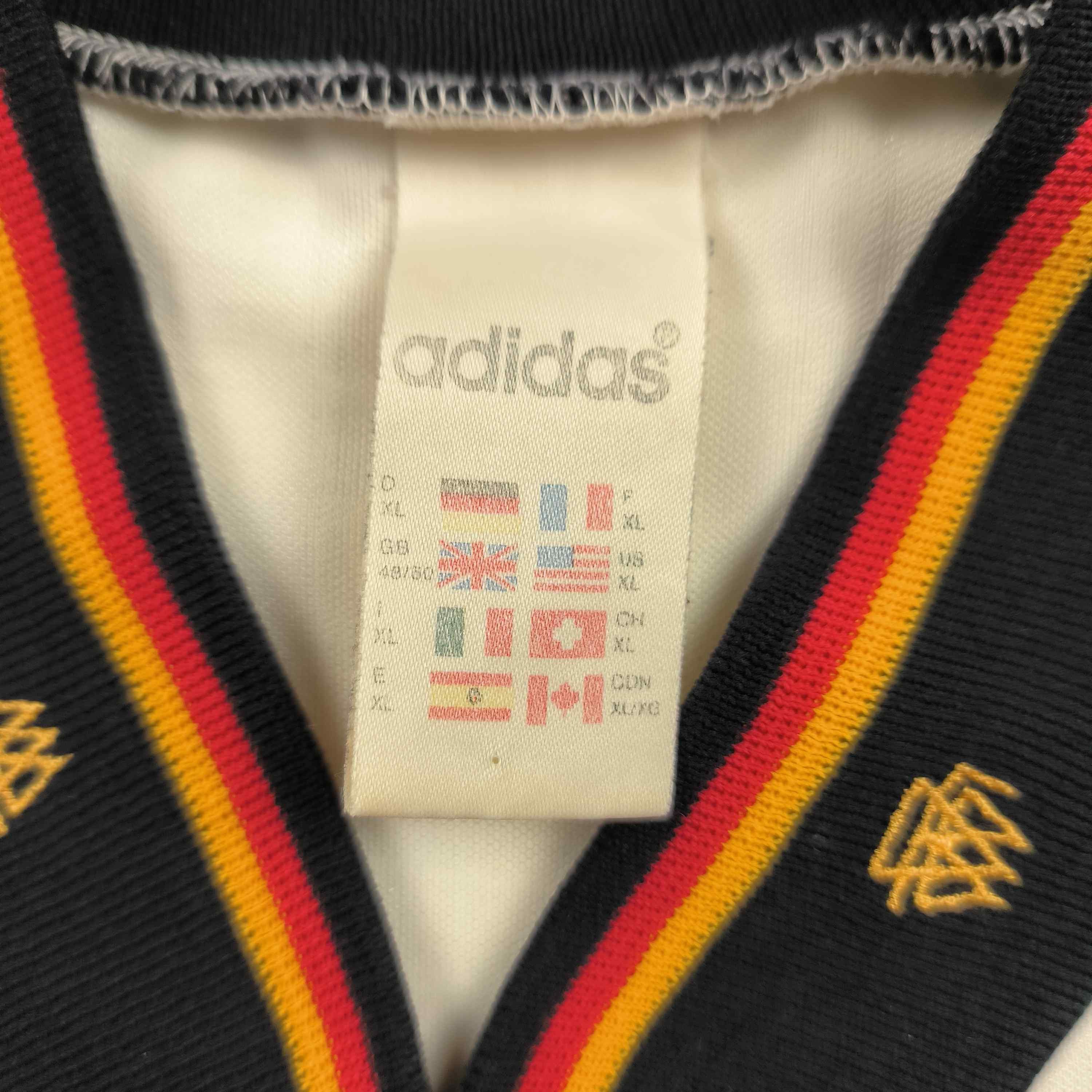 Adidas Germany 1992-94 Adidas home football jersey shirt size XL Size US XL / EU 56 / 4 - 5 Thumbnail