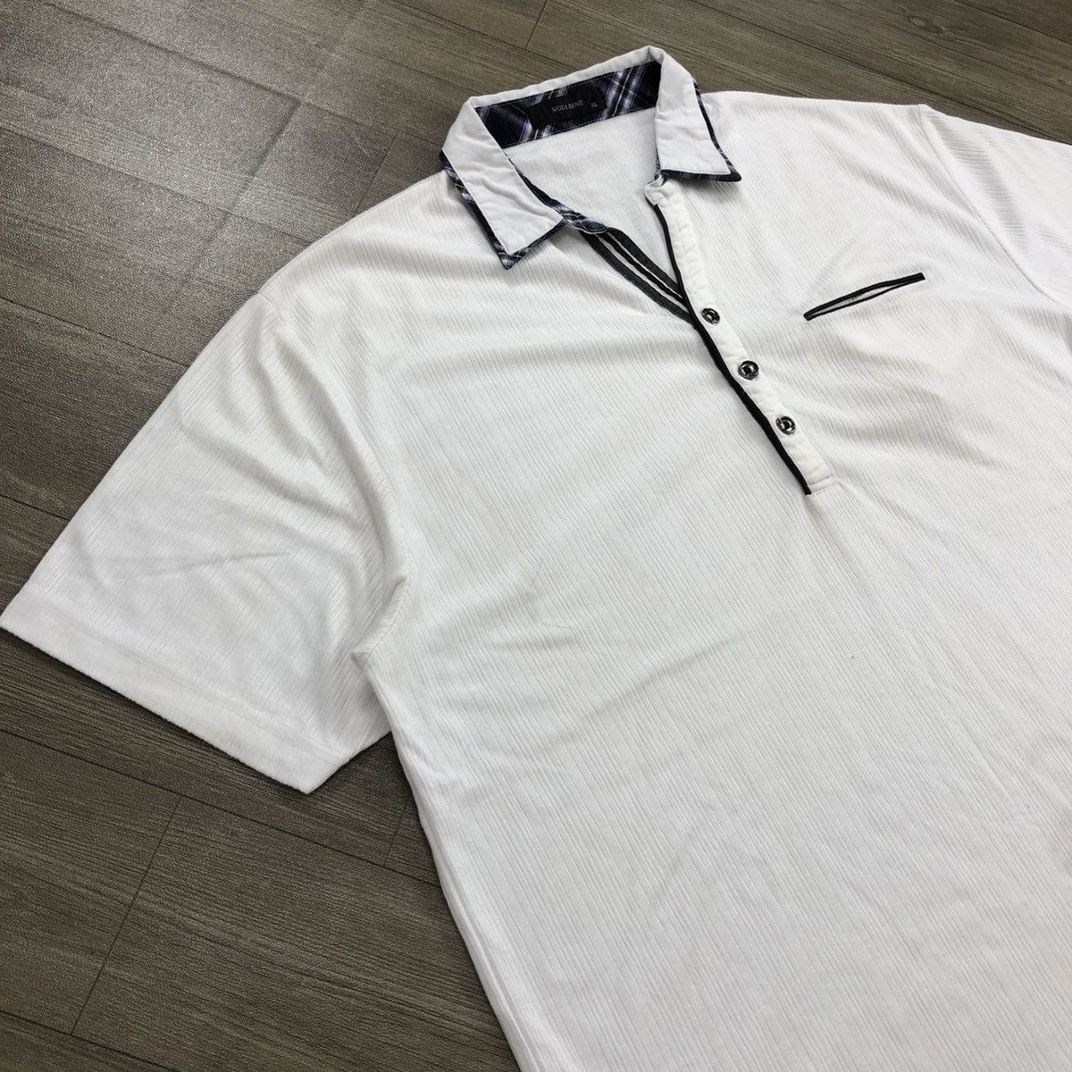 Japanese Brand 2000s Notabene Double Layers Button Tee Size US XXL / EU 58 / 5 - 3 Thumbnail