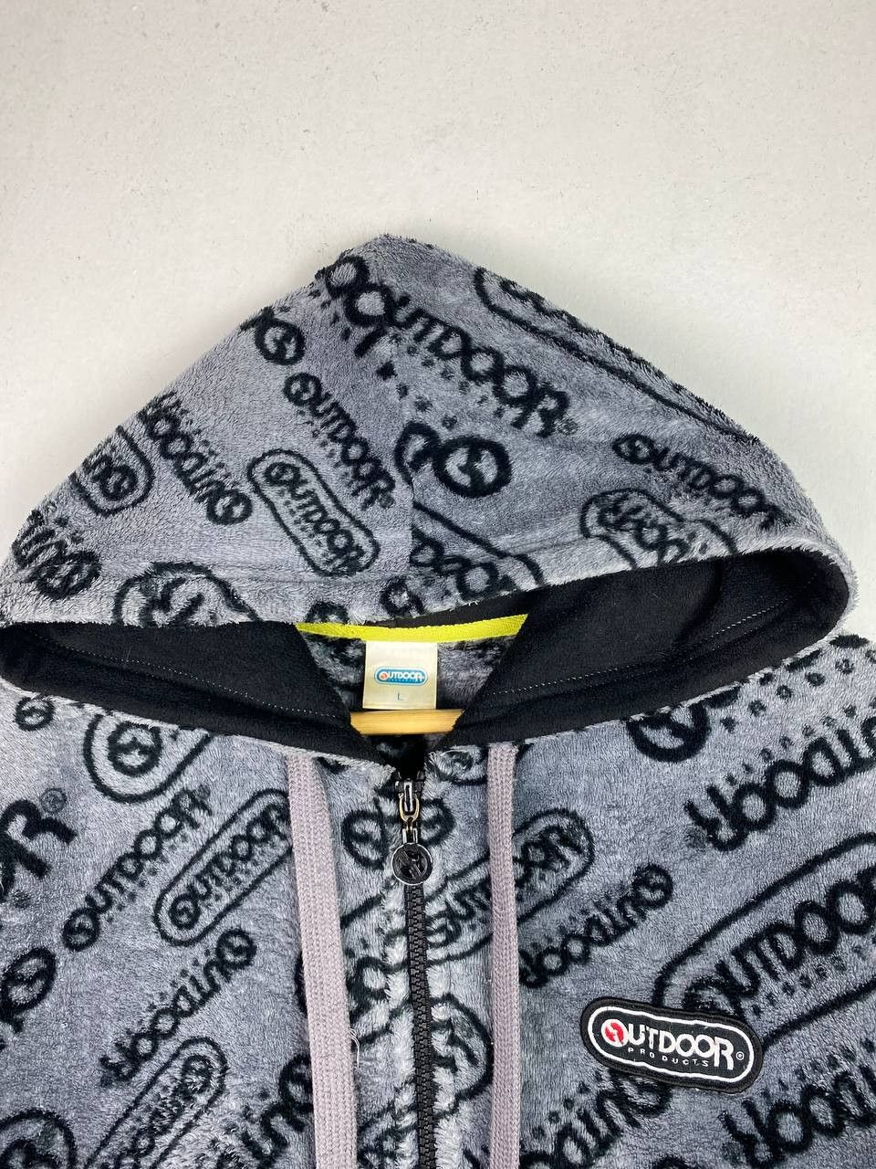 Japanese Brand outdoor product all over print fleece hoody Size US L / EU 52-54 / 3 - 2 Thumbnail