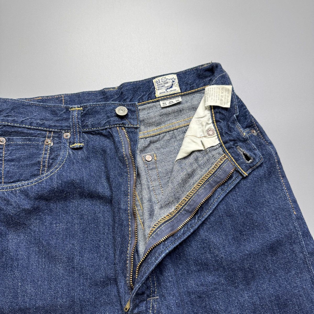 Beams Plus × Orslow Orslow x Beams Japan - Selvedge 701ZBB Blue Denim Pants Size US 26 / EU 42 - 6 Thumbnail