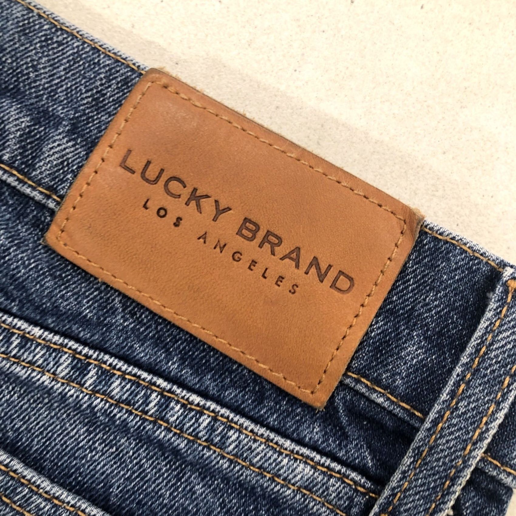Lucky Brand Lucky Brand Med Wash Mid-Rise Straight Leg Denim Jeans Womens Size 4/27 Bling Size 27" / US 4 / IT 40 - 2 Thumbnail