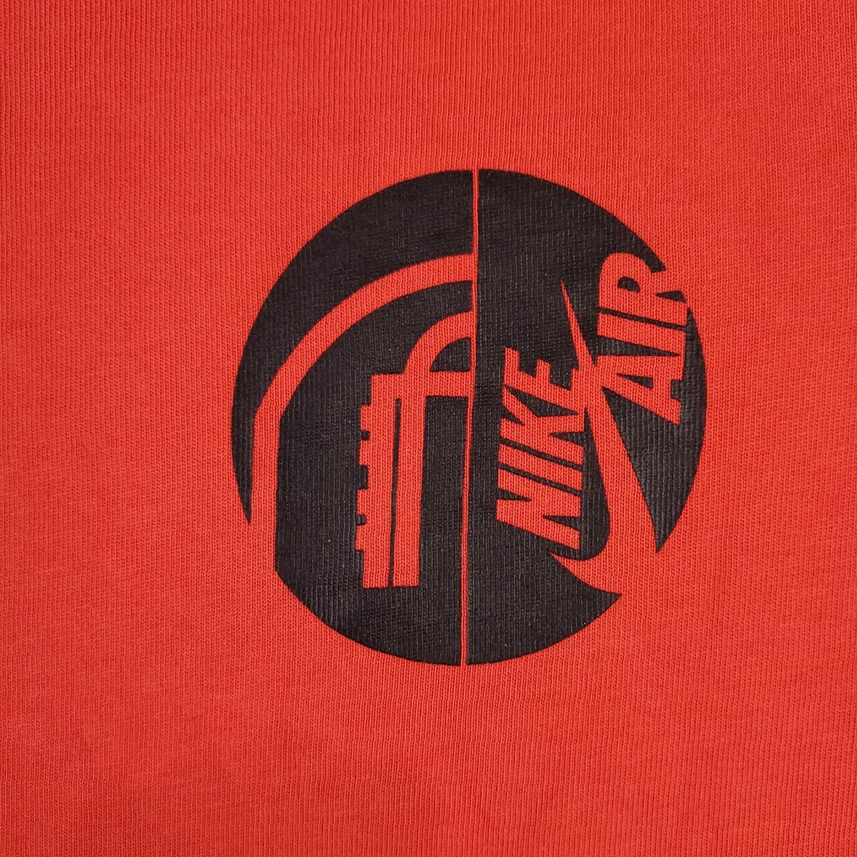 Nike Nike Men's Casual T-Shirt Short Sleeve Medium Orange Swoosh Sports Size US M / EU 48-50 / 2 - 2 Thumbnail