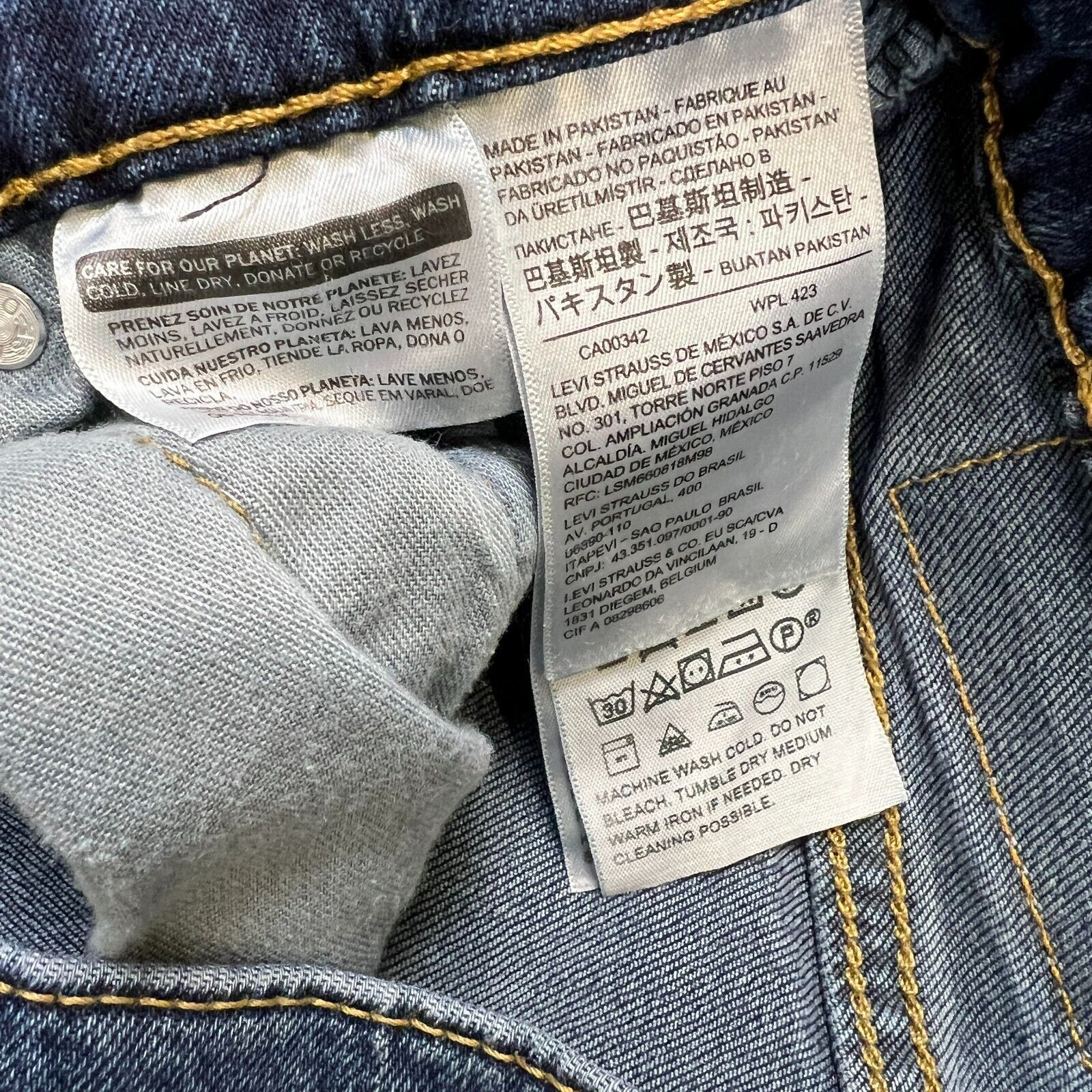 Levi's × Vintage Levi's 511 Jeans 30x30 Blue Slim Fit American Denim Pants Size US 30 / EU 46 - 8 Thumbnail
