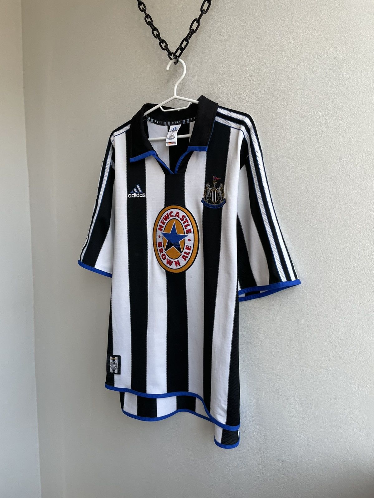 Adidas NEWCASTLE UNITED 1999 2000 HOME FOOTBAL SHIRT SOCCER JERSEY Size US XL / EU 56 / 4 - 2 Thumbnail