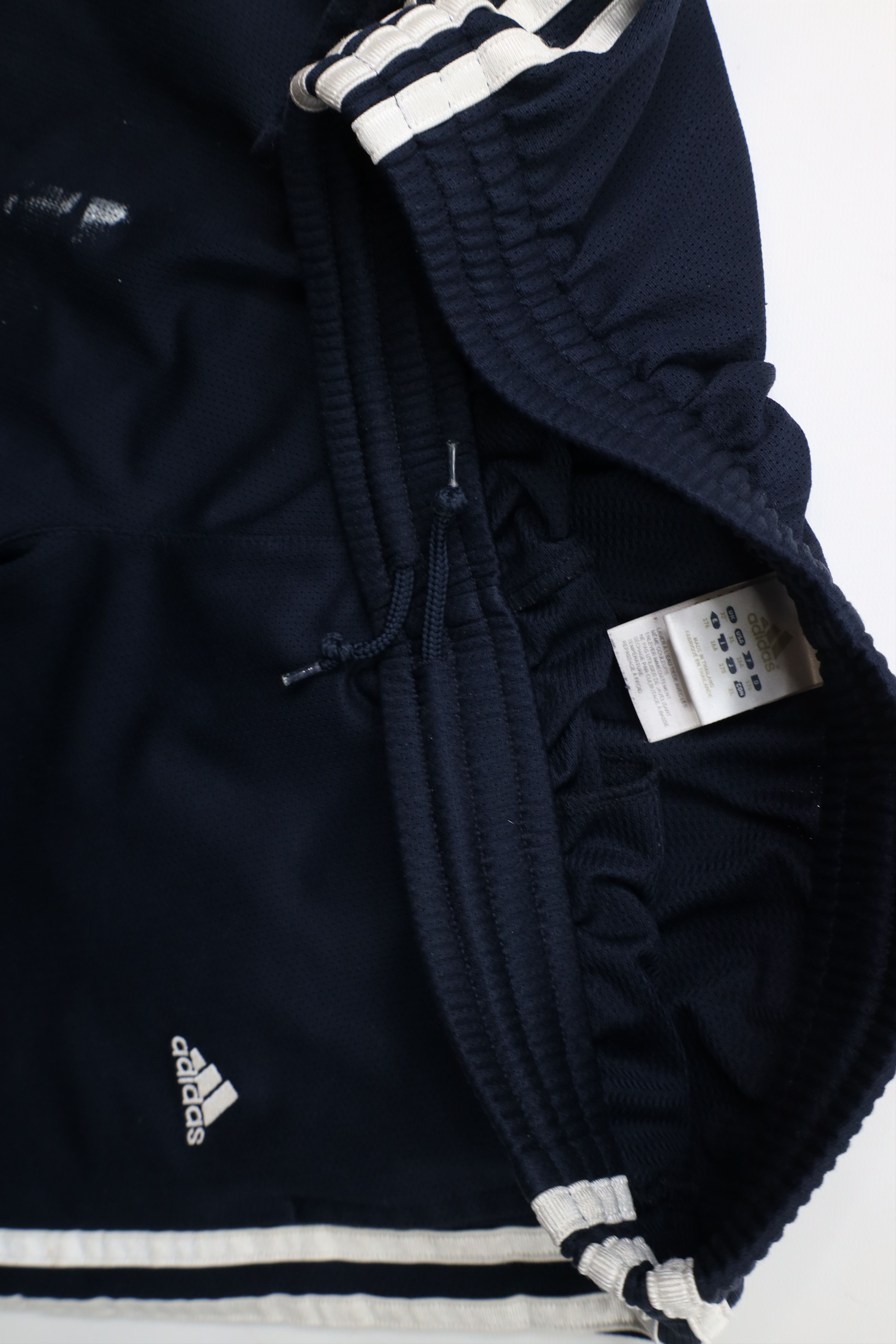 Adidas × Vintage Vintage Y2K Adidas Spell Out Striped Wide Leg Pants Blue Size 28" / US 6 / IT 42 - 8 Thumbnail