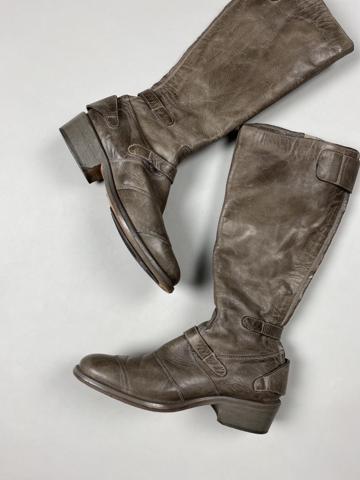 Belstaff Belstaff Trialmaster leather over the knee biker boots shoes Size US 8 / IT 38 - 11 Thumbnail