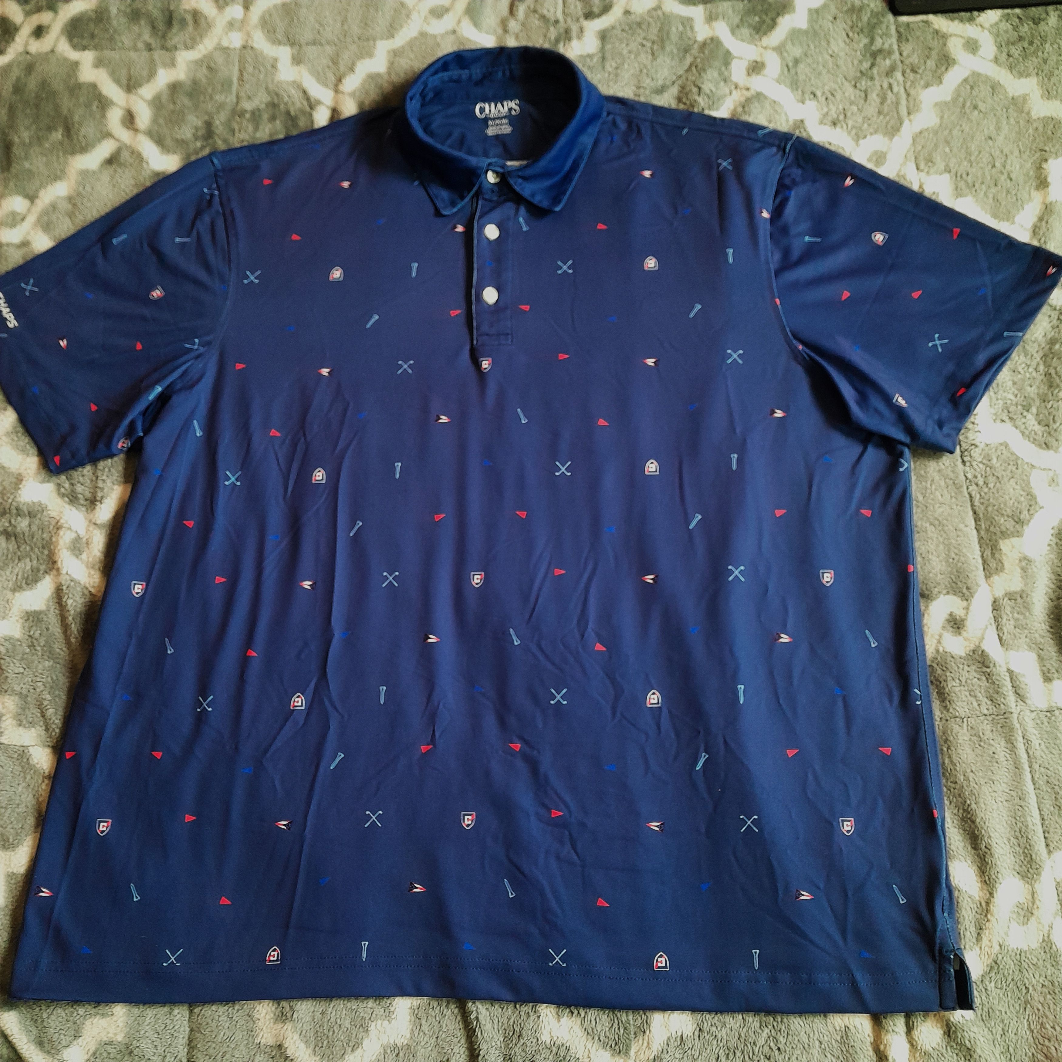 Chaps Chaps Men’s Polo Shirt Size XL Blue Short Sleeve Size US XL / EU 56 / 4 - 1 Thumbnail