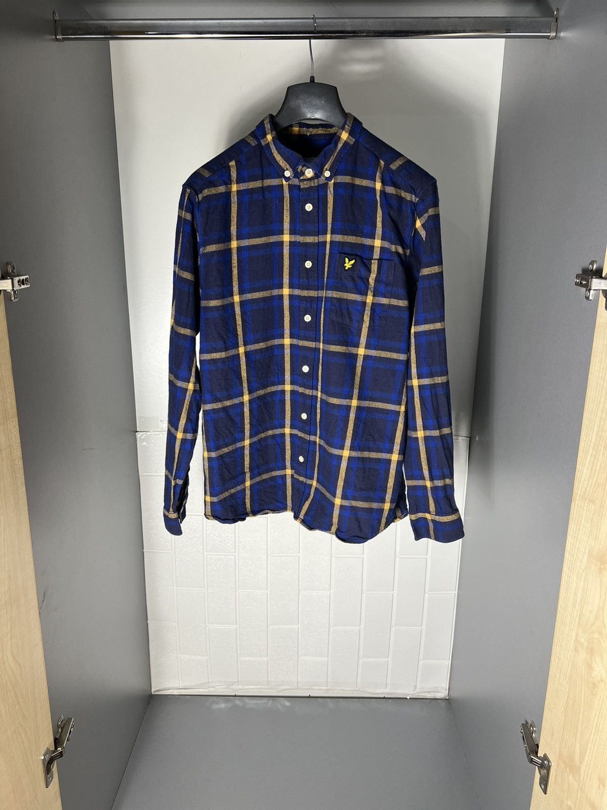 Lyle & Scott × Vintage VERY RARE LYLE & SCOTT FLANNEL DESIGNER SHIRT CASUAL Y2K 90s Size US L / EU 52-54 / 3 - 1 Thumbnail