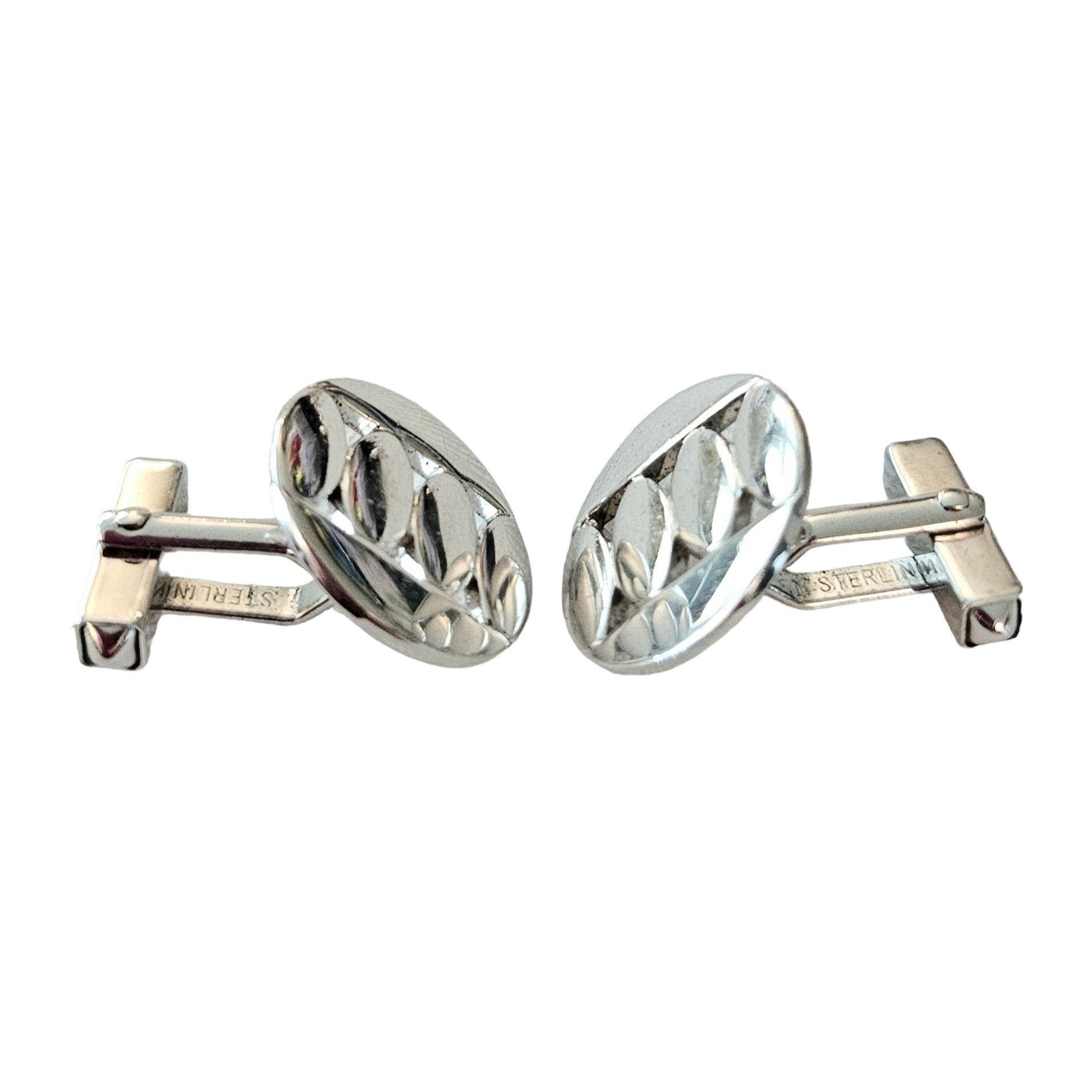 Other Swank Sterling Silver Round Cufflinks. Signed L115 Size ONE SIZE - 11 Thumbnail