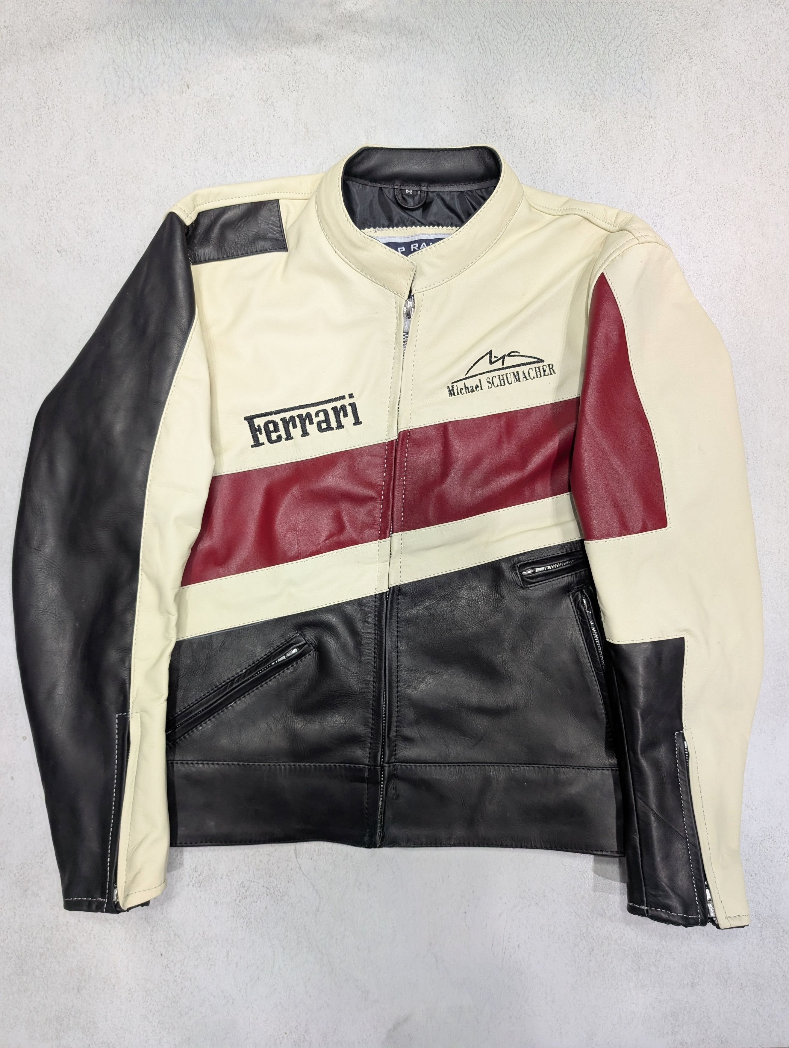 Ferrari 🔥 FERRARI 💥 LEATHER JACKET FORMULA 1 STREETWEAR Size US M / EU 48-50 / 2 - 1 Thumbnail