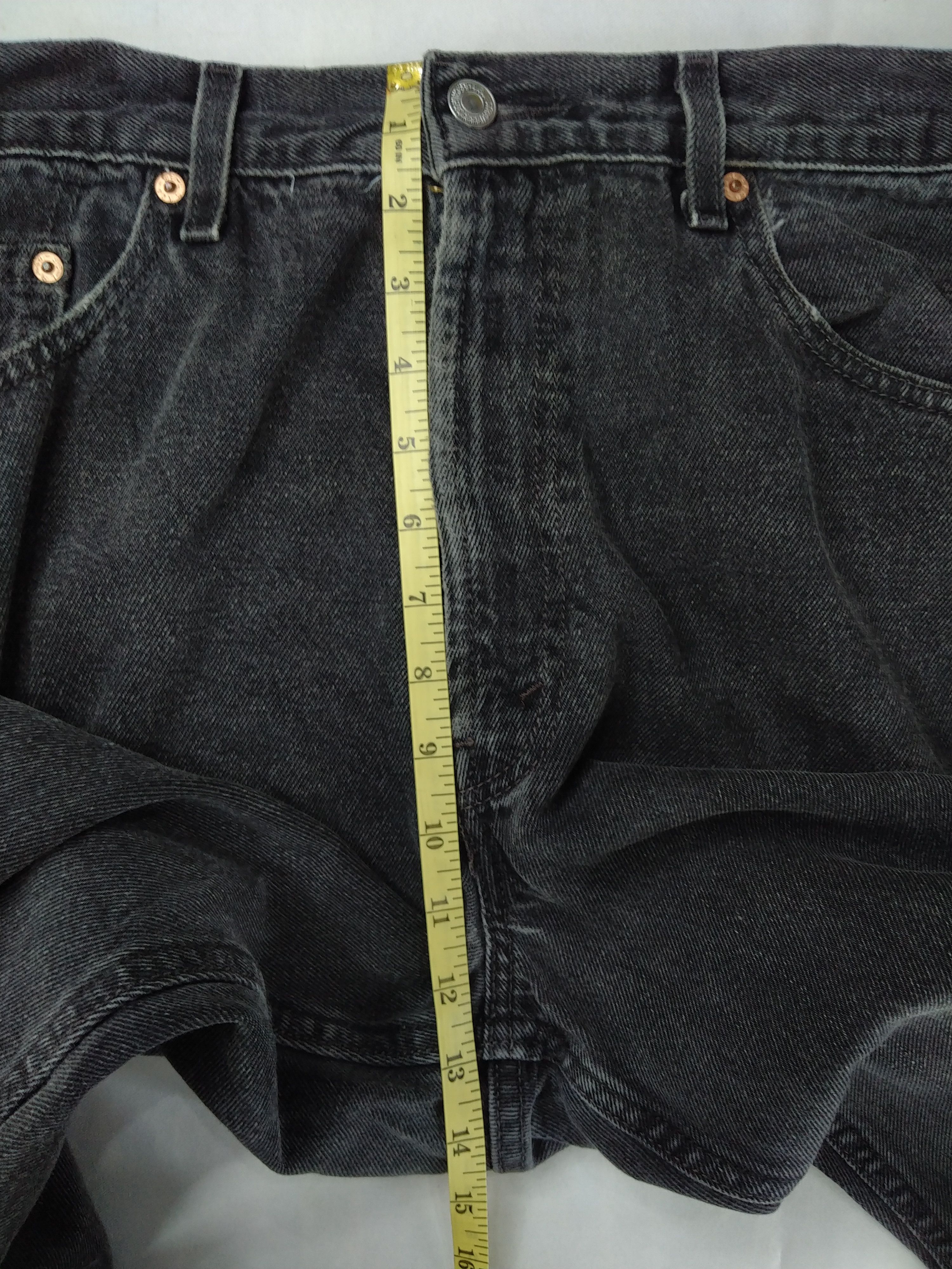 Japanese Brand Vintage Black Levi's 550 Relaxed Fit Denim 37x30.5 -JN112 Size US 37 - 15 Thumbnail