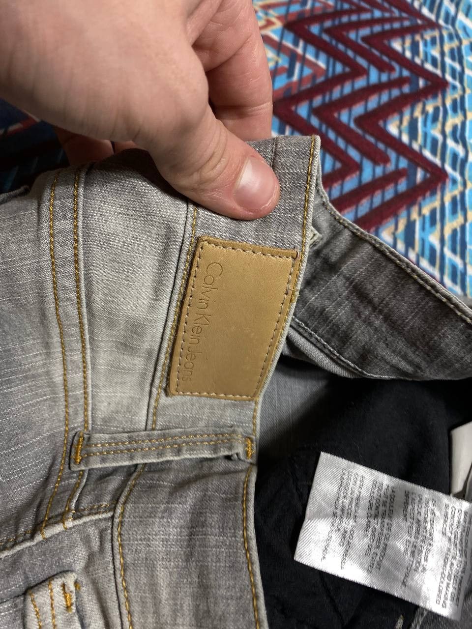 Calvin Klein × Vintage JAPANESE RETRO SELVAGE Skinny JEANS Size 25" / US 0 / IT 36 - 4 Thumbnail