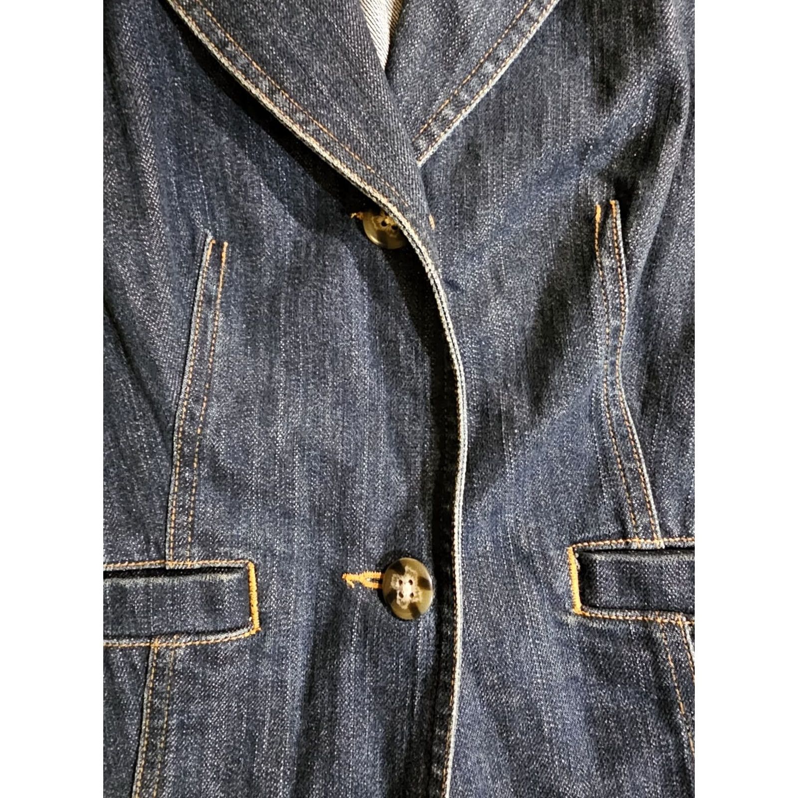 Vintage L.L. Bean Denim Jacket Women Size 6-Reg Blue Long Sleeve 2 Button Medium Wash Jacket Womens Regular Blue 6 Reg Denim Jacket Size M / US 6-8 / IT 42-44 - 5 Thumbnail