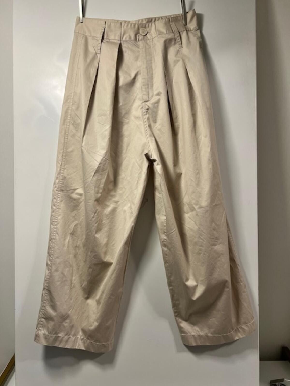 Zara ZARA Pleated Barrel Trousers Size 28" / US 6 / IT 42 - 2 Thumbnail