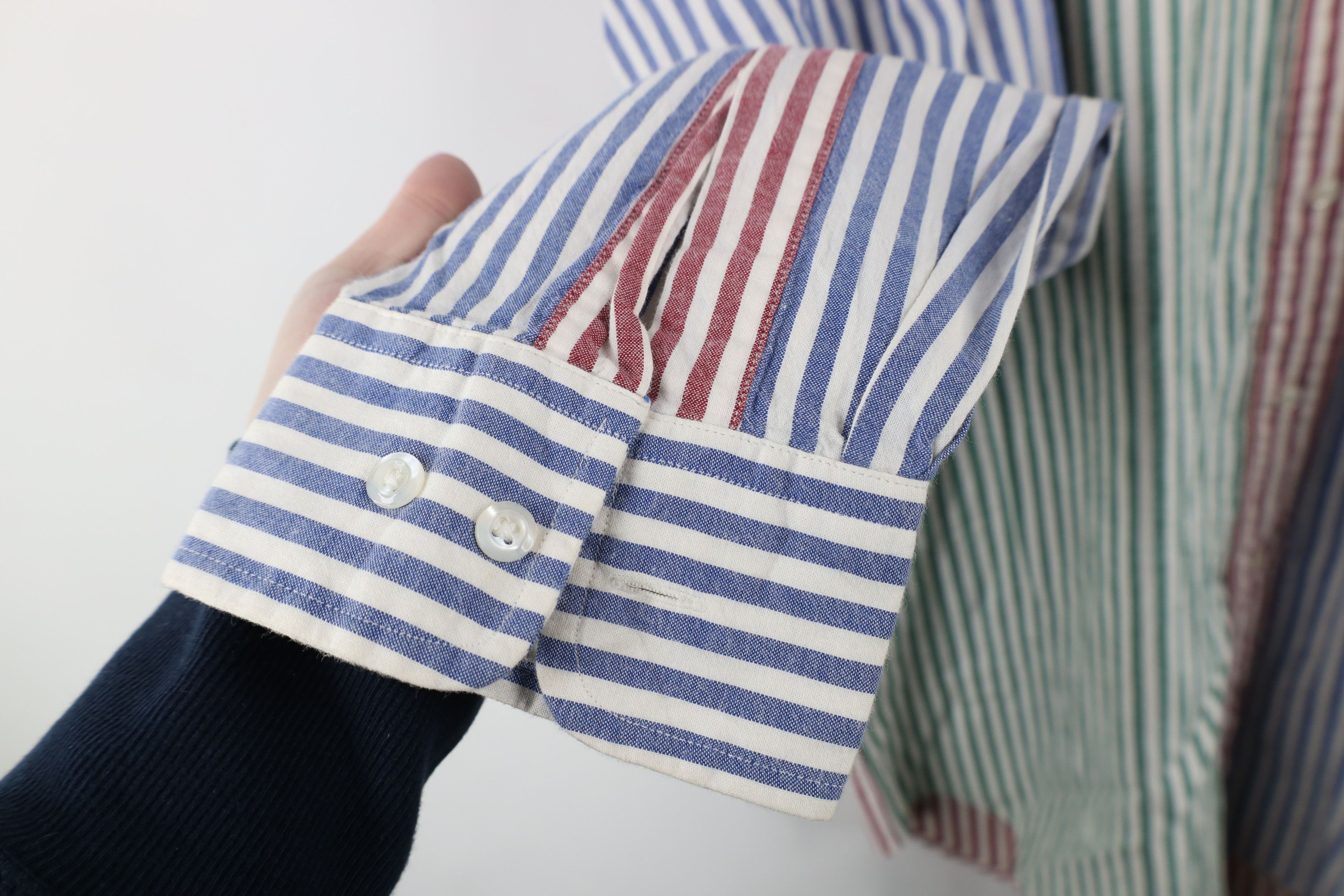 Polo Ralph Lauren Vintage 90s Chaps Ralph Lauren Striped Oxford Button Shirt Size US M / EU 48-50 / 2 - 8 Thumbnail