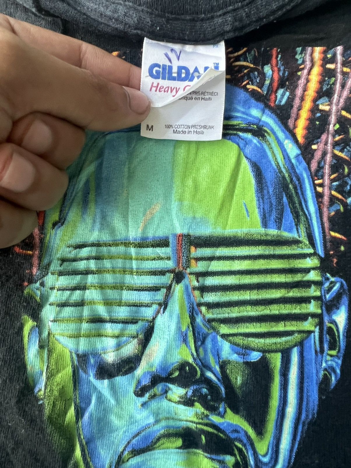 Kanye West Vintage 2008 Kanye West Glow In the Dark Tour Tee Shirt Size US M / EU 48-50 / 2 - 8 Thumbnail