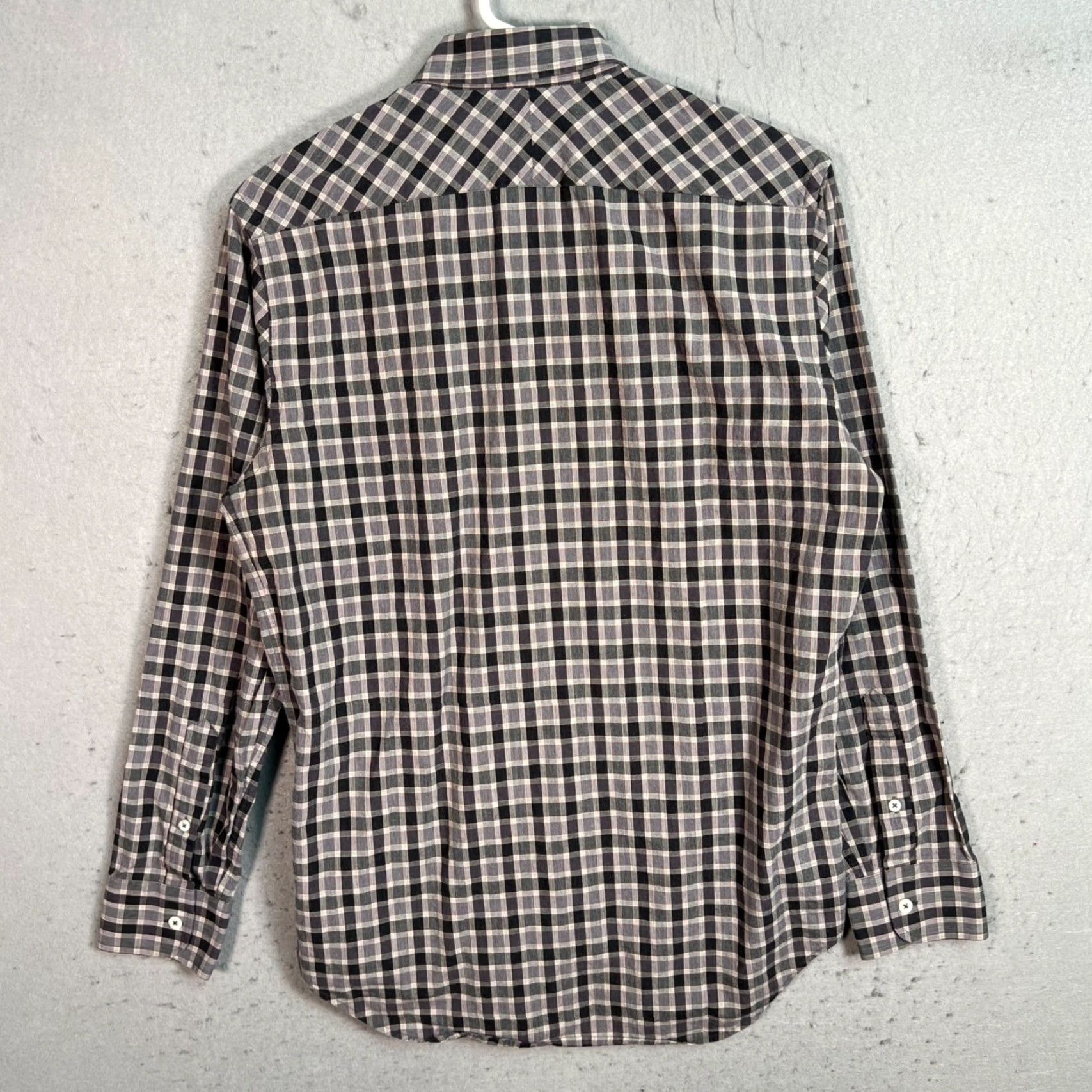 Billy Reid VINTAGE Billy Reid Mens Plaid Shirt Regular Fit Long Sleeve XL Gray Cotton Button-Up Mens Shirt Size US XL / EU 56 / 4 - 2 Thumbnail