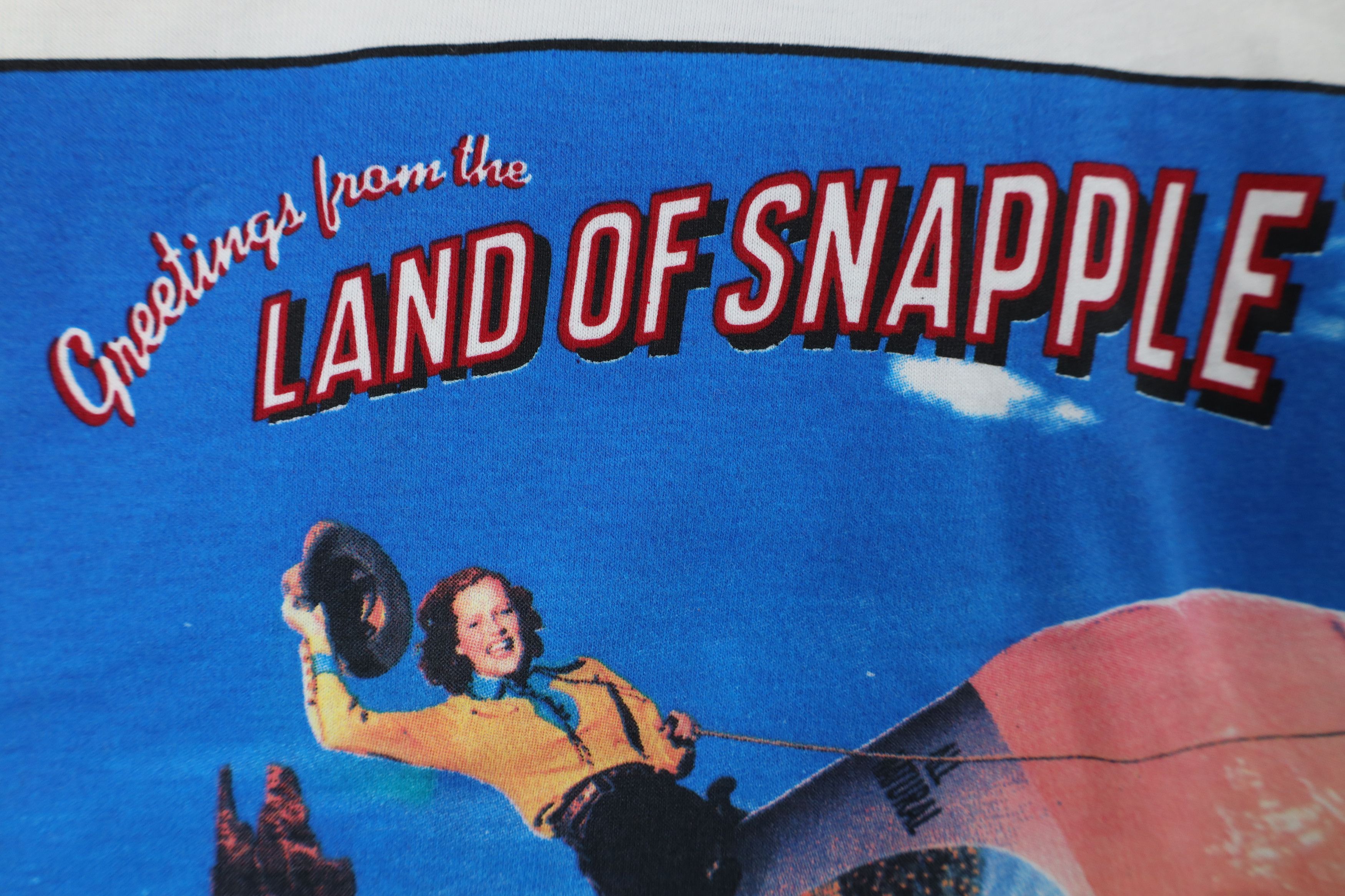 Hanes Vintage 90s Snapple Tea Pink Lemonade Short Sleeve T-Shirt Size US XL / EU 56 / 4 - 5 Thumbnail