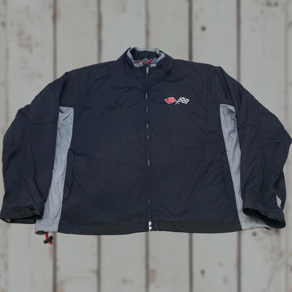 Vintage VINTAGE Chevelle Ralph White Embroidered Aviator Jacket Mens XL Black Gray Nylon 6967 Size US XL / EU 56 / 4 - 1 Thumbnail